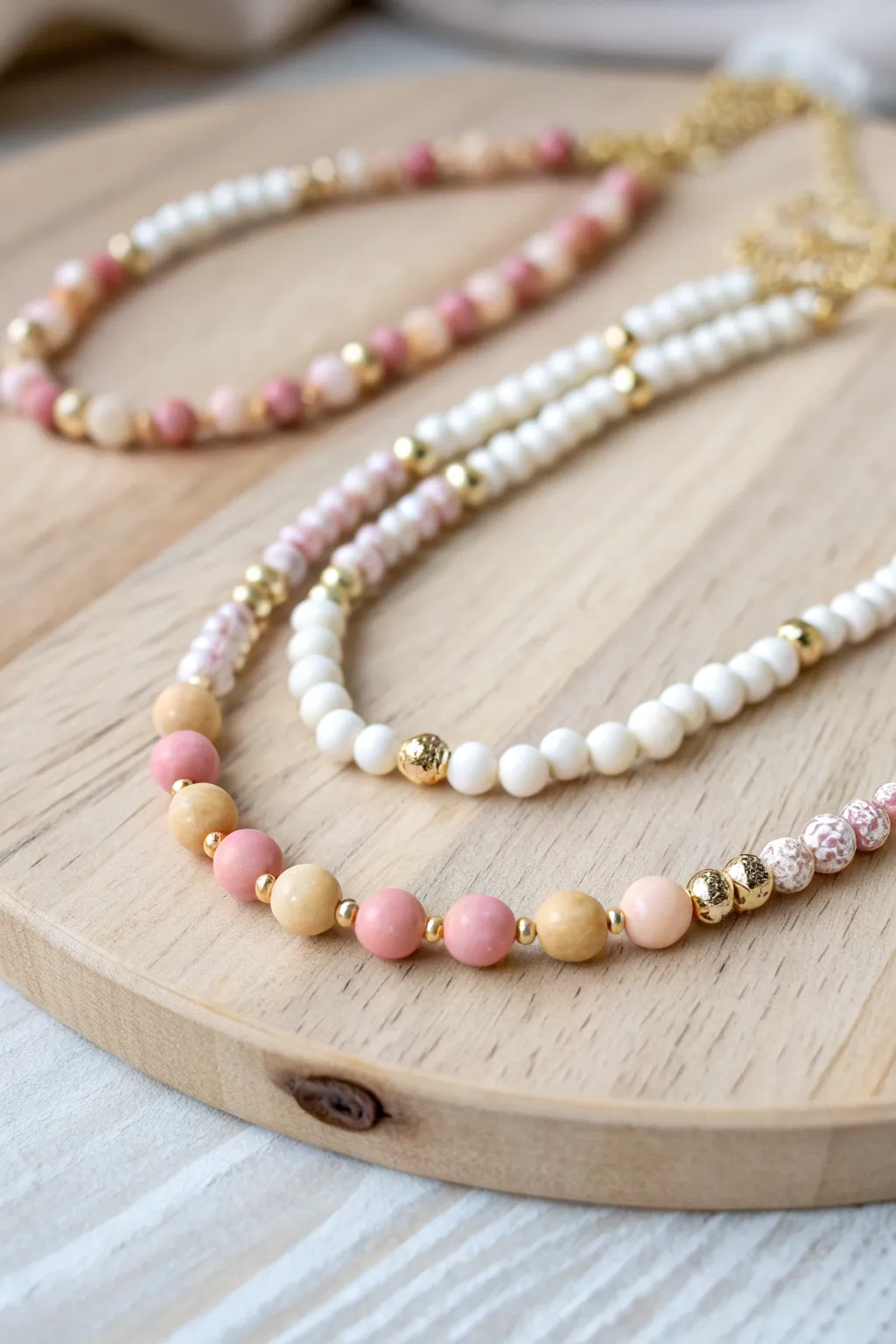 Elevate your style with the timeless charm of clustered bead necklaces, where simplicity meets elegance.