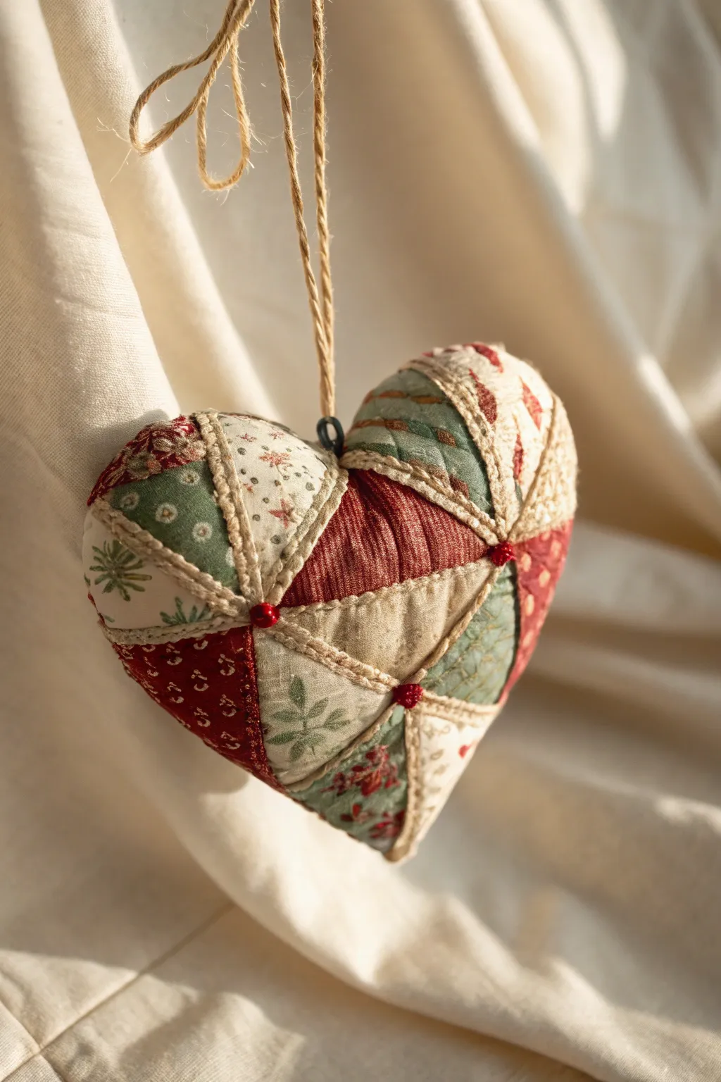 Craft your holiday spirit with a touch of handmade elegance: Quilted Christmas ornaments that warm the heart.