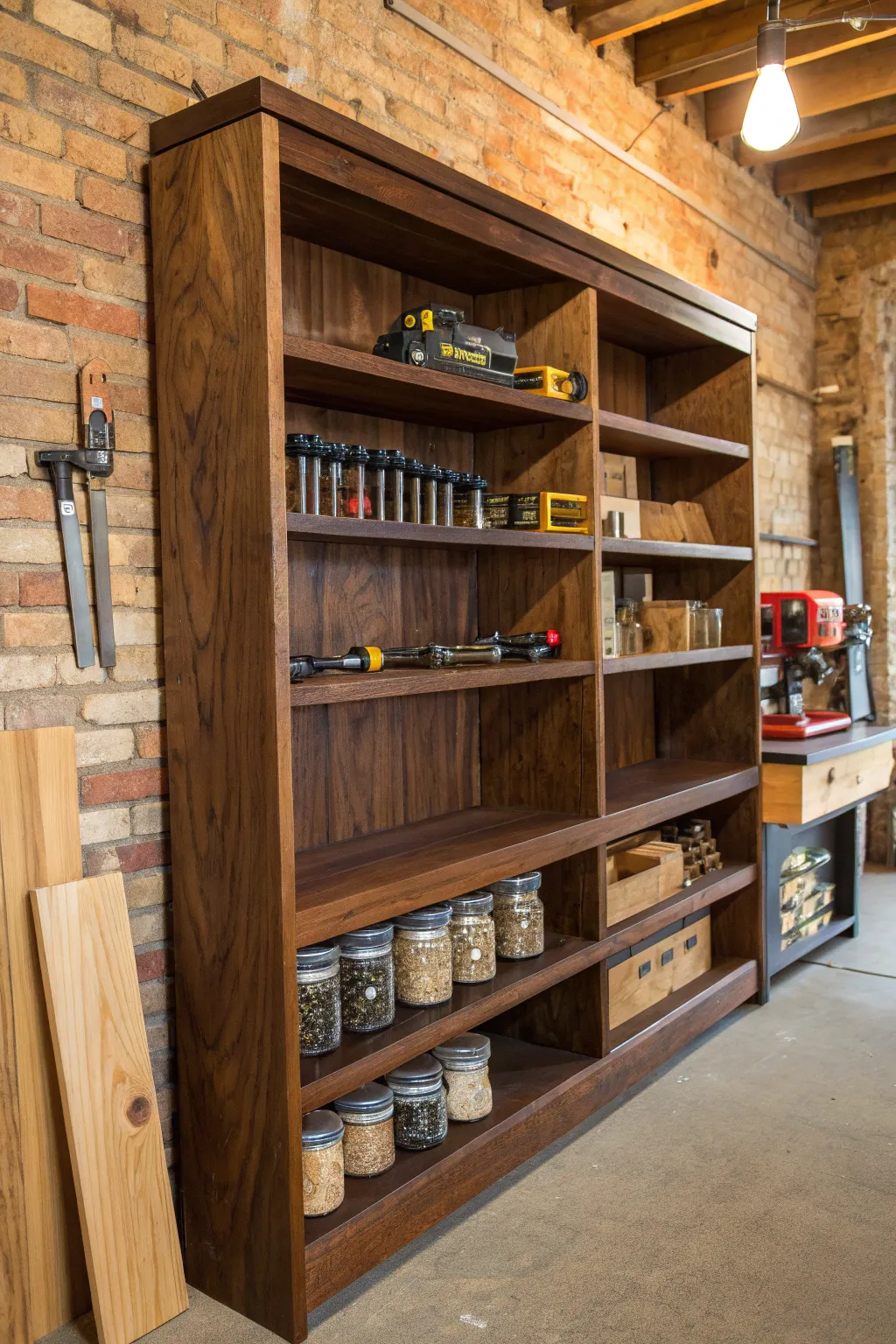 Elevate your workspace with bespoke shelving that adapts to your every need.