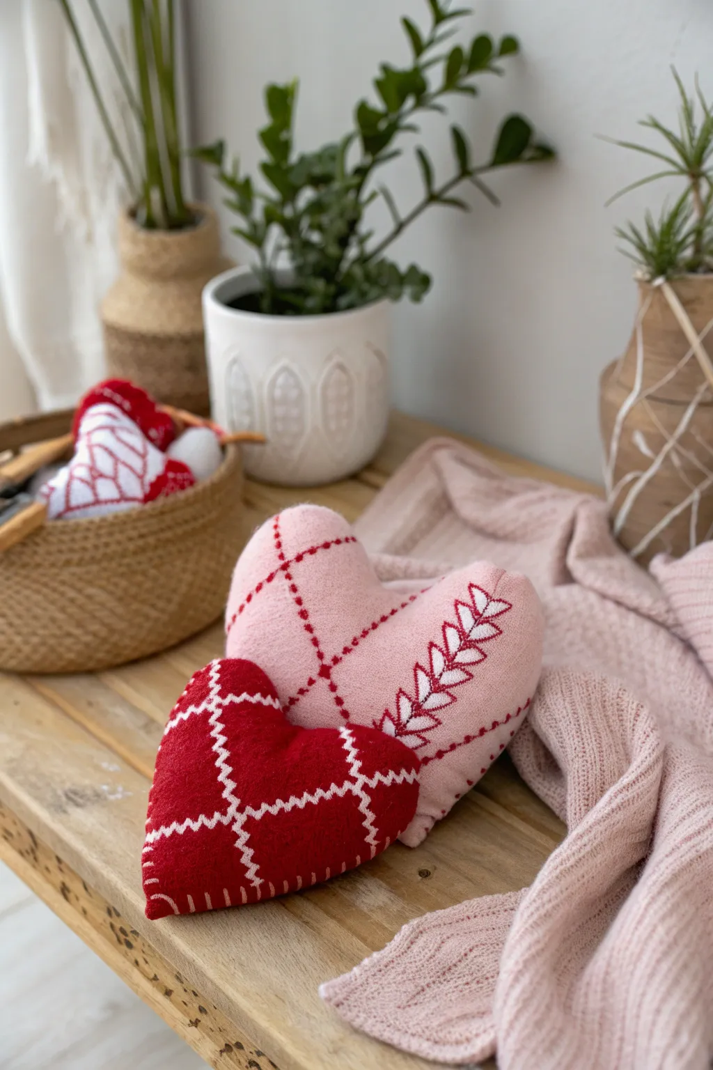 Crafted with love: A charming heart-shaped sock plushie to brighten your Valentine's Day!