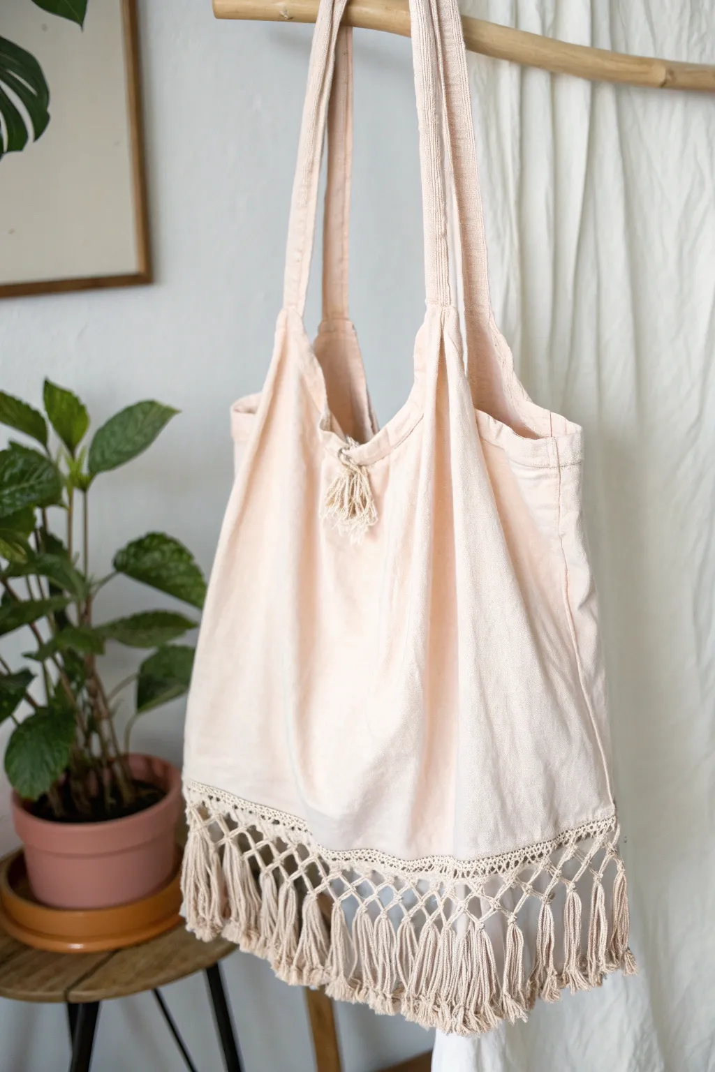 Breathe new life into old tees with this chic upcycled tote — the perfect blend of style and sustainability for your spring adventures!