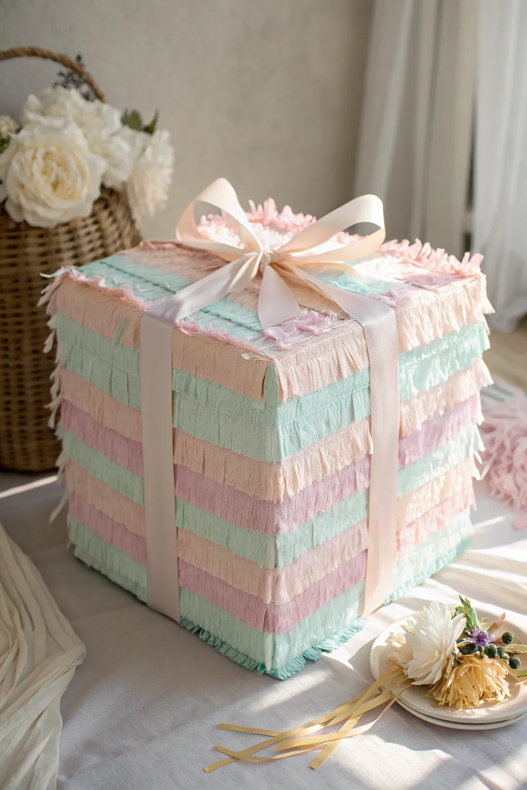 Unwrap the surprise with this charming gift box piñata – where simplicity meets playful elegance.