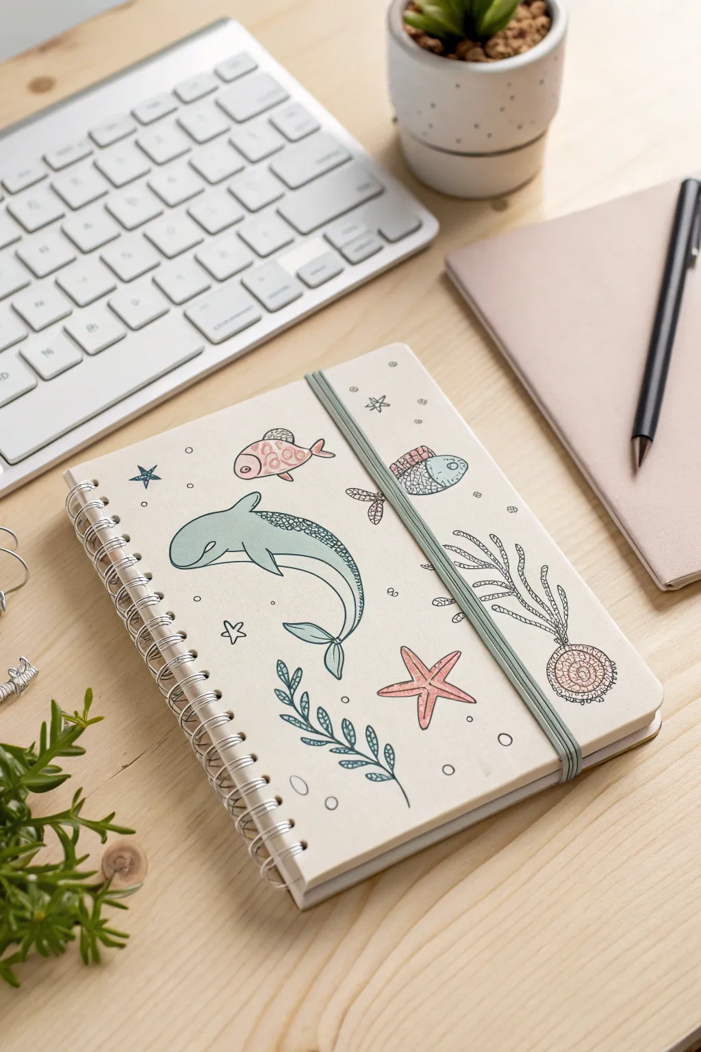 Dive into creativity with these enchanting ocean-inspired stickers, perfect for adding a touch of whimsy and elegance to your favorite journal.