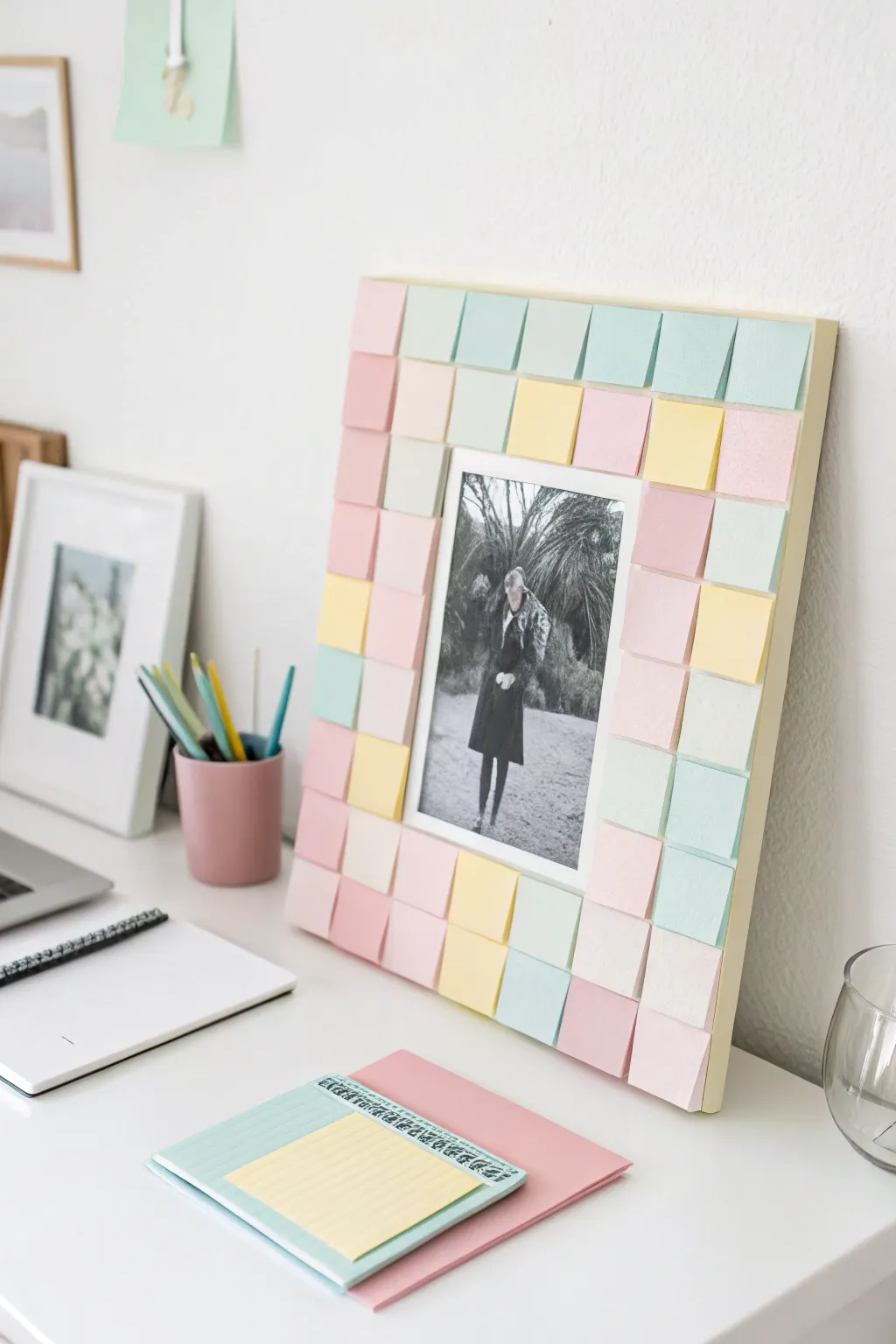 Transform memories with a touch of color and creativity. 🌿✨ #StickyNoteFrames #ScandiBohoStyle
