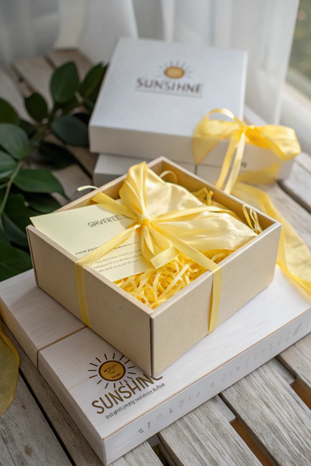 Embrace the joy of unboxing with a touch of sunshine elegance.