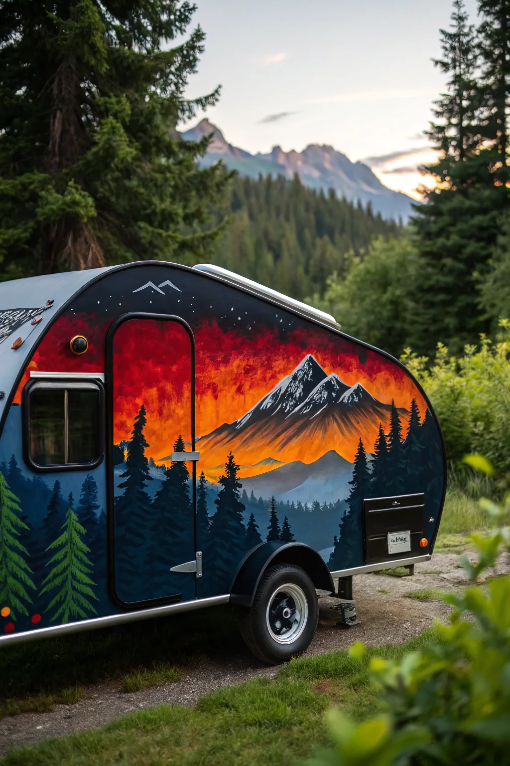 Transform your journey with a teardrop camper that doubles as a mobile masterpiece.