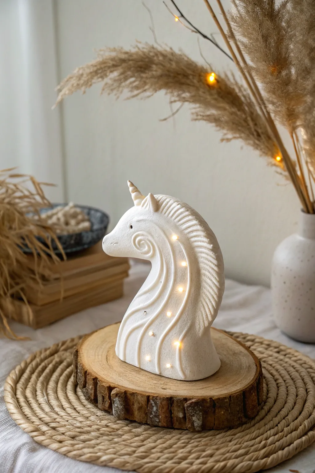 Illuminate your space with enchanting glow-in-the-dark sculptures, where minimalist design meets magical charm.