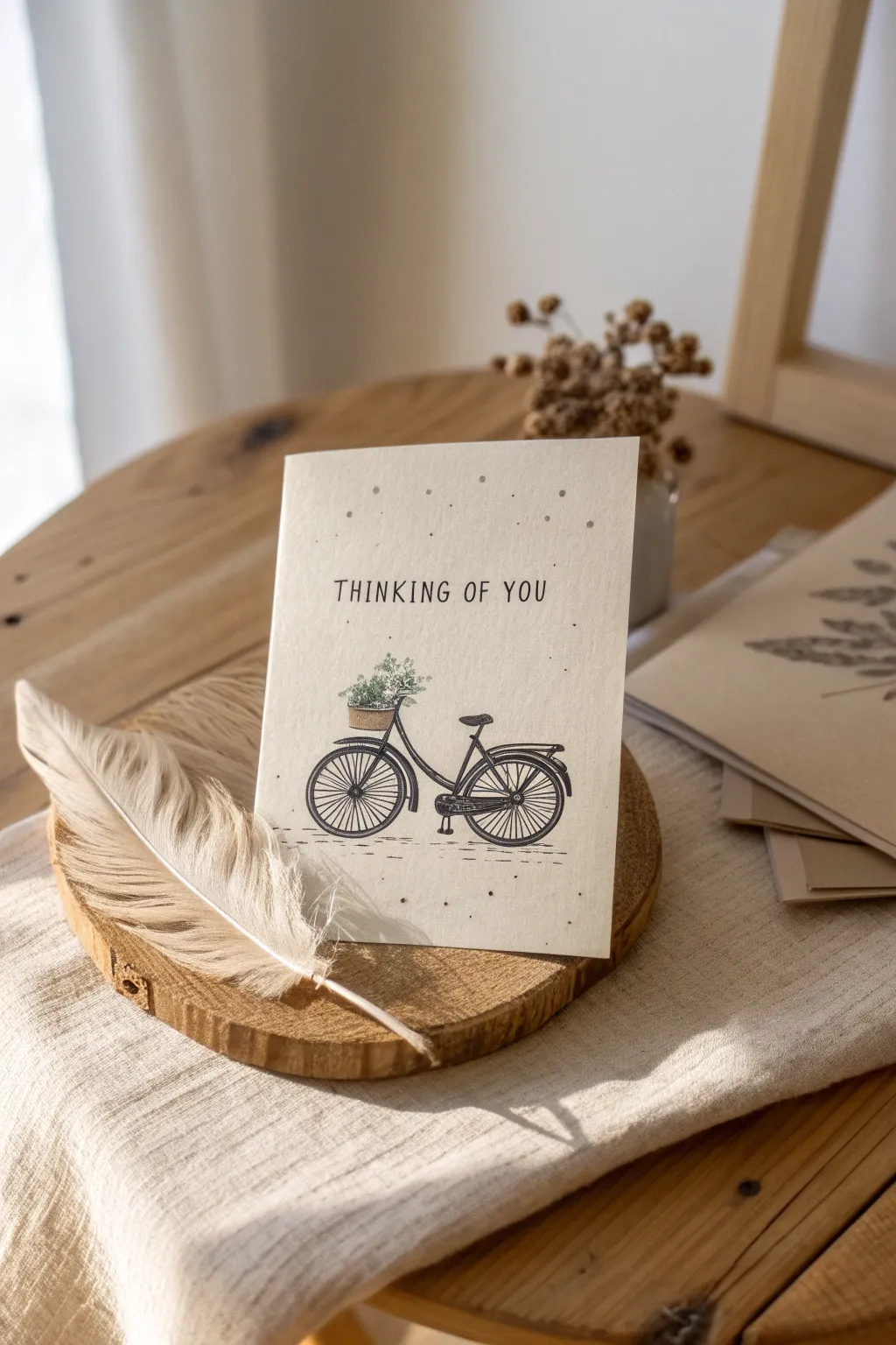 A thoughtful gesture captured in simplicity and style. 🌿📜 #ThinkingOfYou #PersonalTouches #ScandinavianDesign