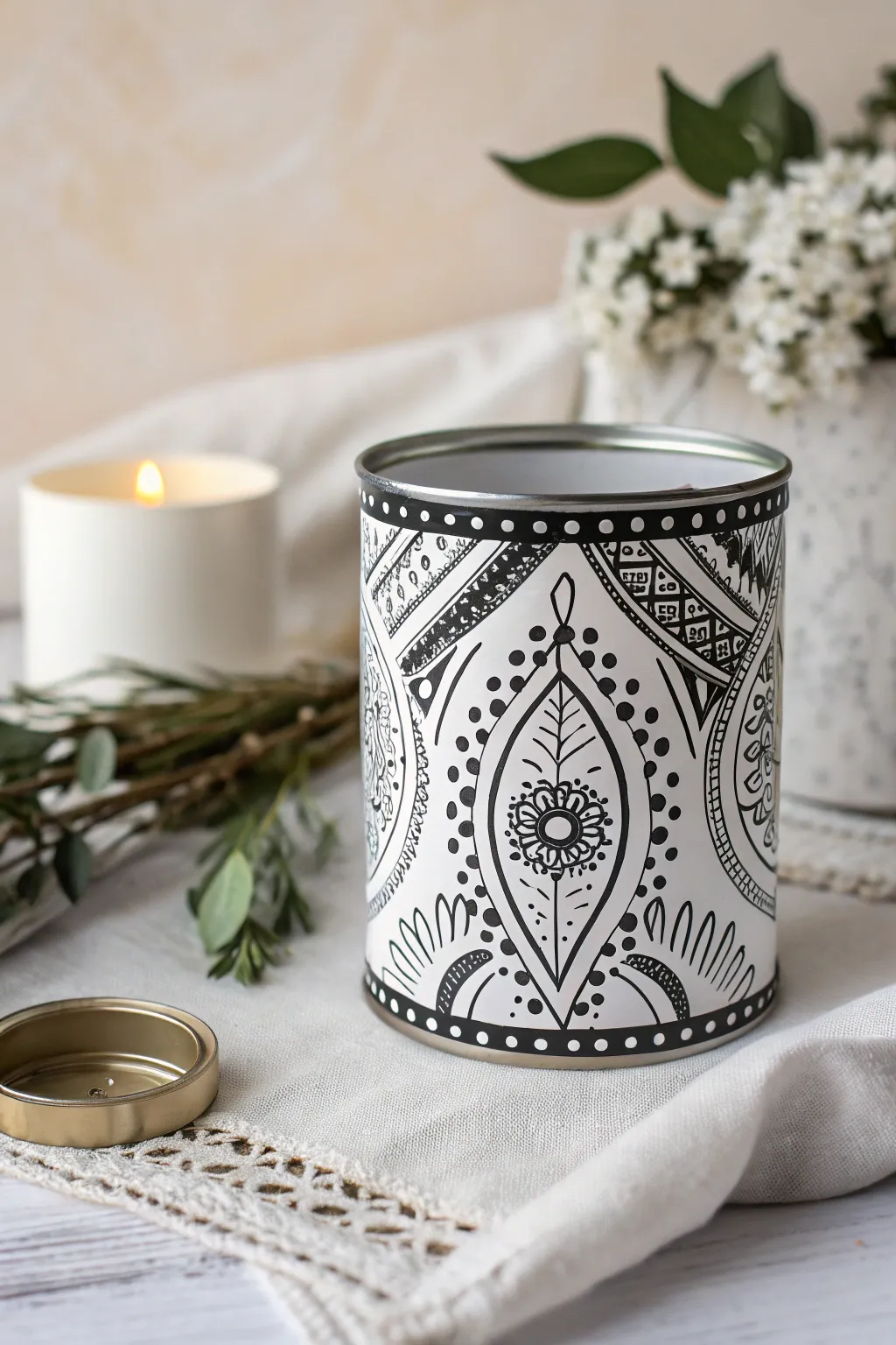 Elevate your decor with minimalist monochrome elegance.