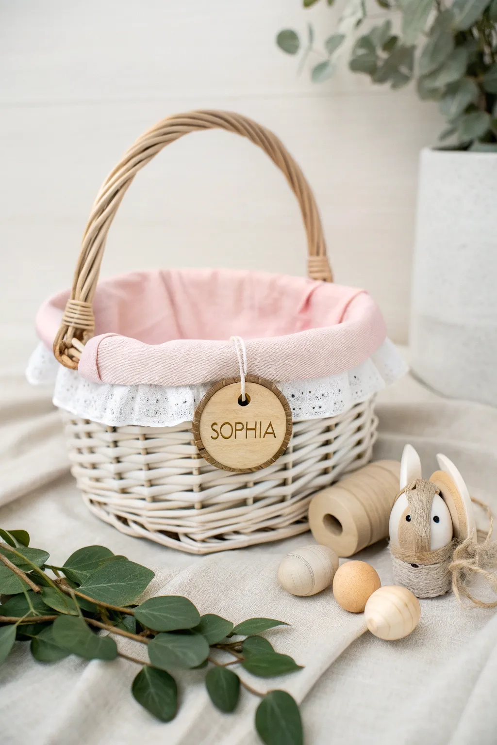 Give a touch of personalization to your toddler's Easter with a beautifully crafted, customized basket.