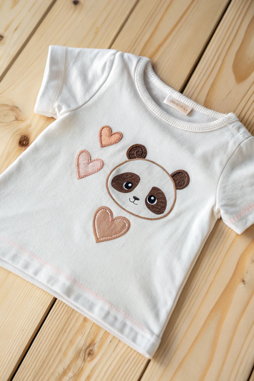 Adorable Panda Love: A Minimalist Valentine’s Delight for Your Little One