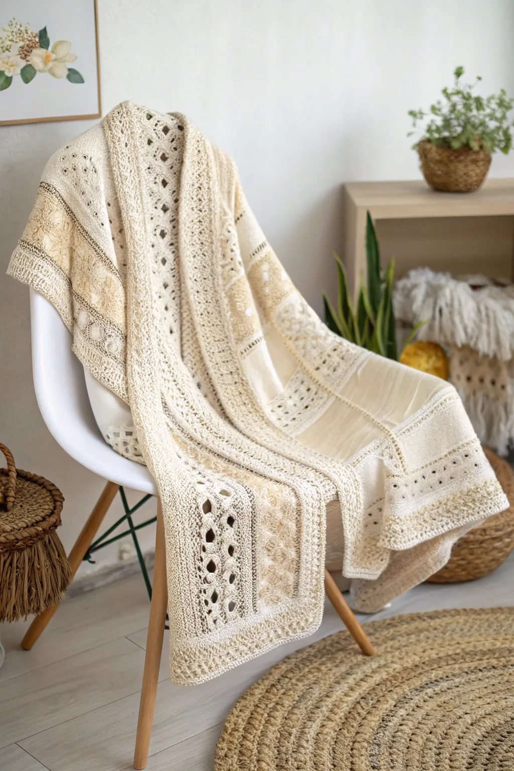 Wrap yourself in the cozy elegance of Tunisian crochet—where craftsmanship meets comfort.