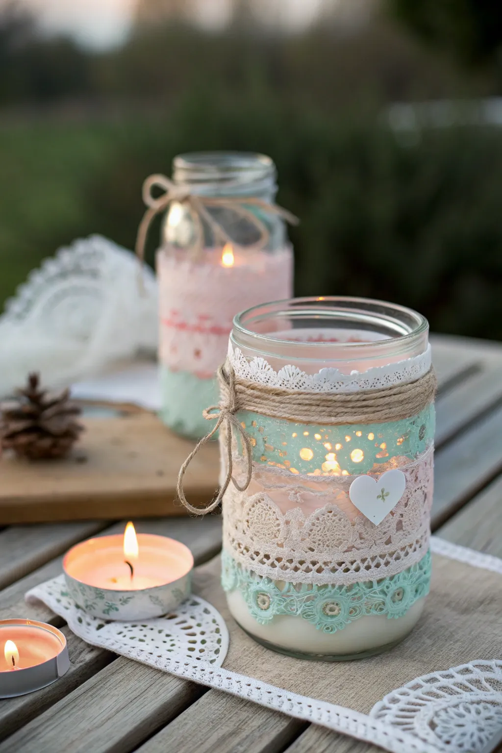 Embrace the warmth and charm of handcrafted Valentine’s Day candle holders, perfect for adding a romantic glow to any space.