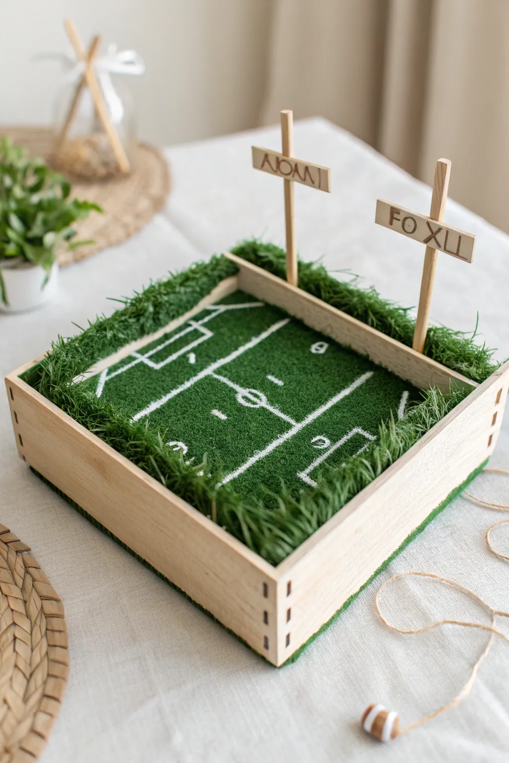 Score big this Valentine's Day with a charming sports-themed box that captures team spirit and minimalist elegance.