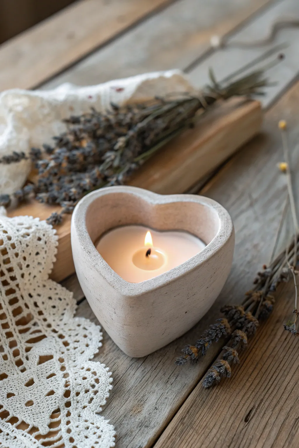 Illuminate your Valentine's Day with handcrafted clay elegance.