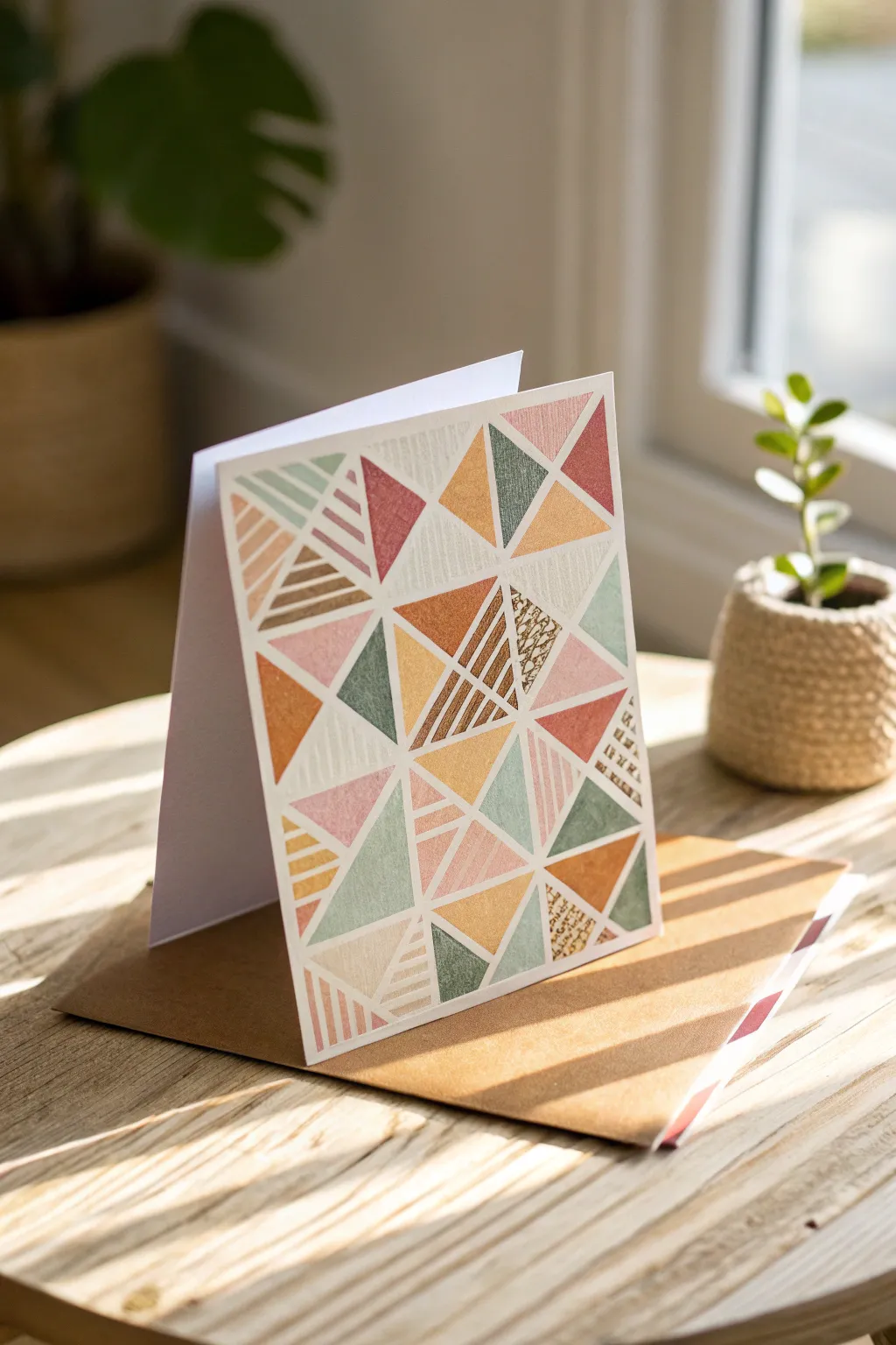 Unleash your creativity with washi tape! Craft abstract art that speaks to simplicity and natural beauty.