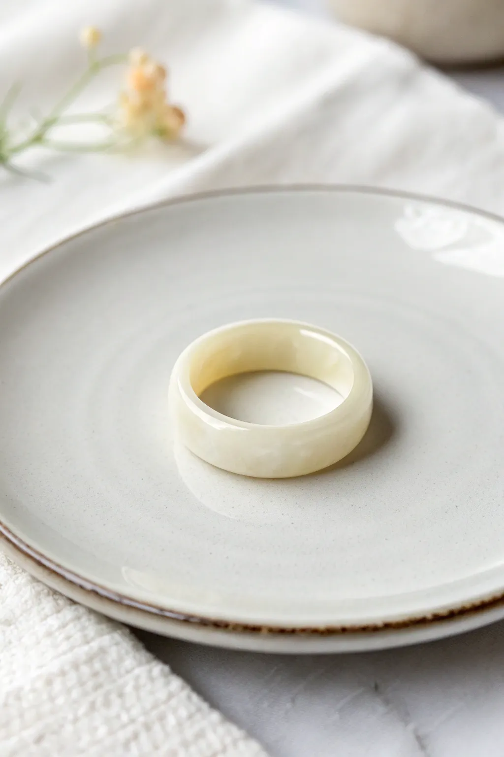Minimalist chic in a wax ring design.