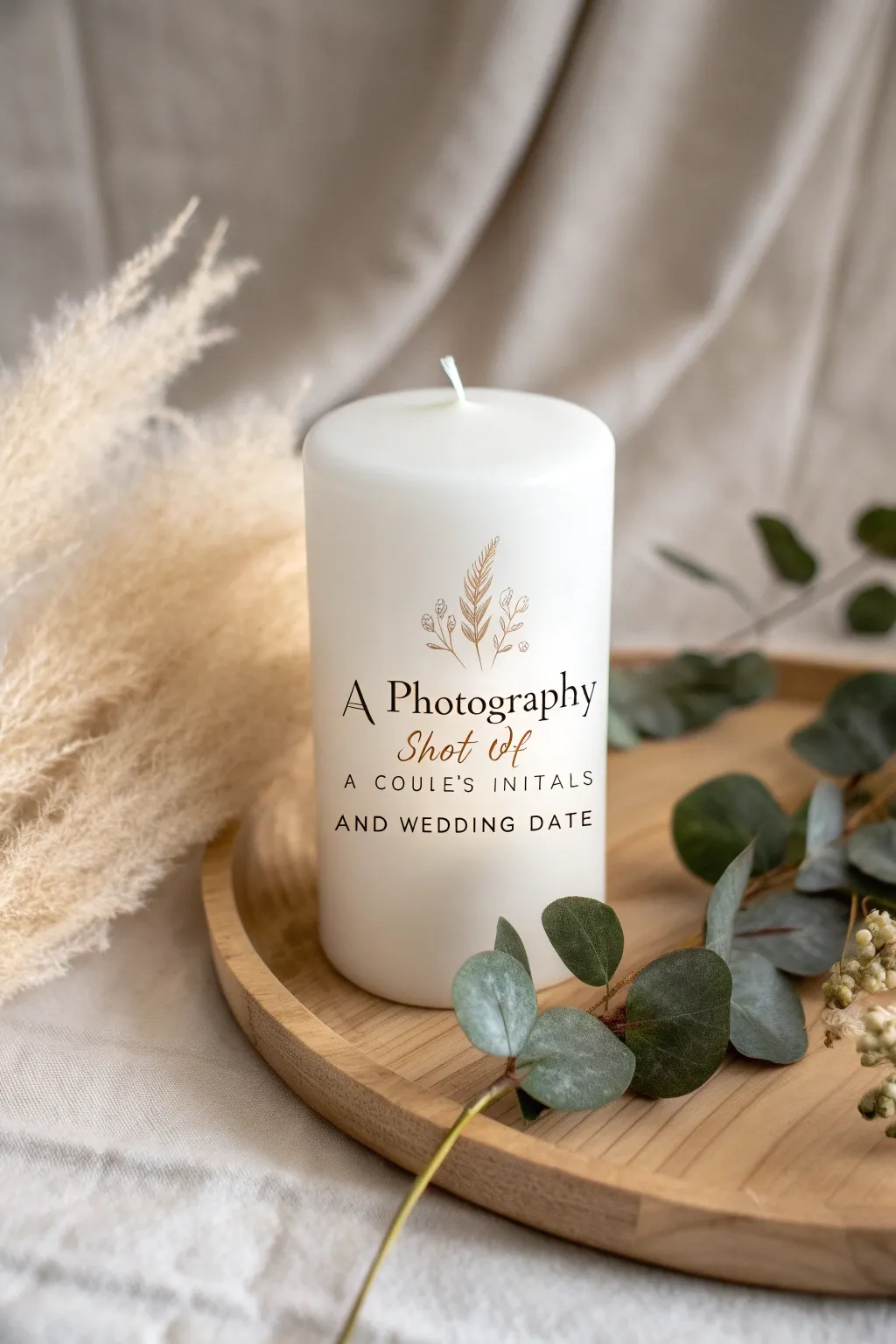 Illuminate your memories with a personalized wedding keepsake candle, a blend of elegance and warmth.