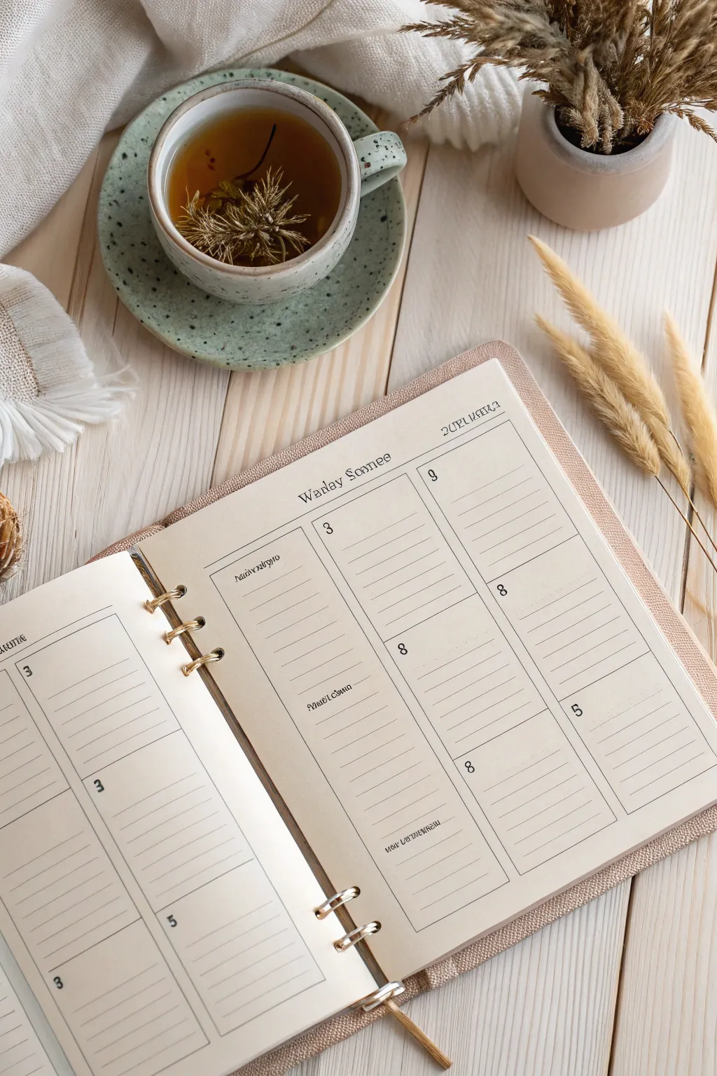 Embrace simplicity and efficiency with time blocking in your weekly planner.