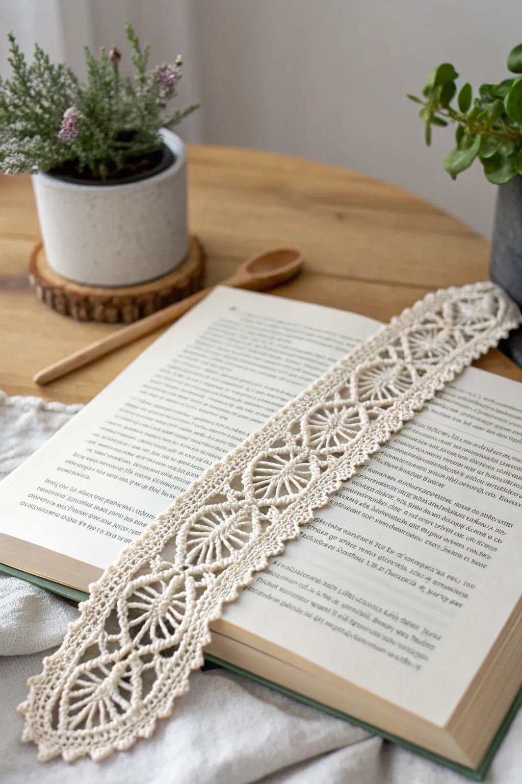 Add a touch of elegance to your reading with a handcrafted crochet bookmark.