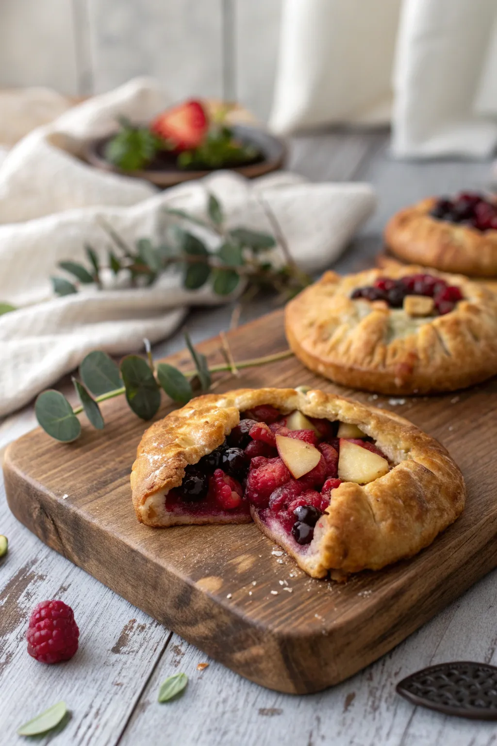 Turn leftover pie crust into delightful fruit hand pies—perfect for a cozy fall treat with a touch of Scandinavian elegance.