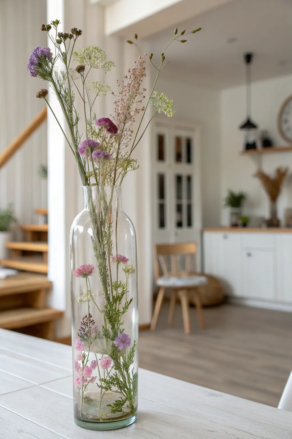 Transform your space with a touch of nature—elevate your floral displays with a pressed flower vase.
