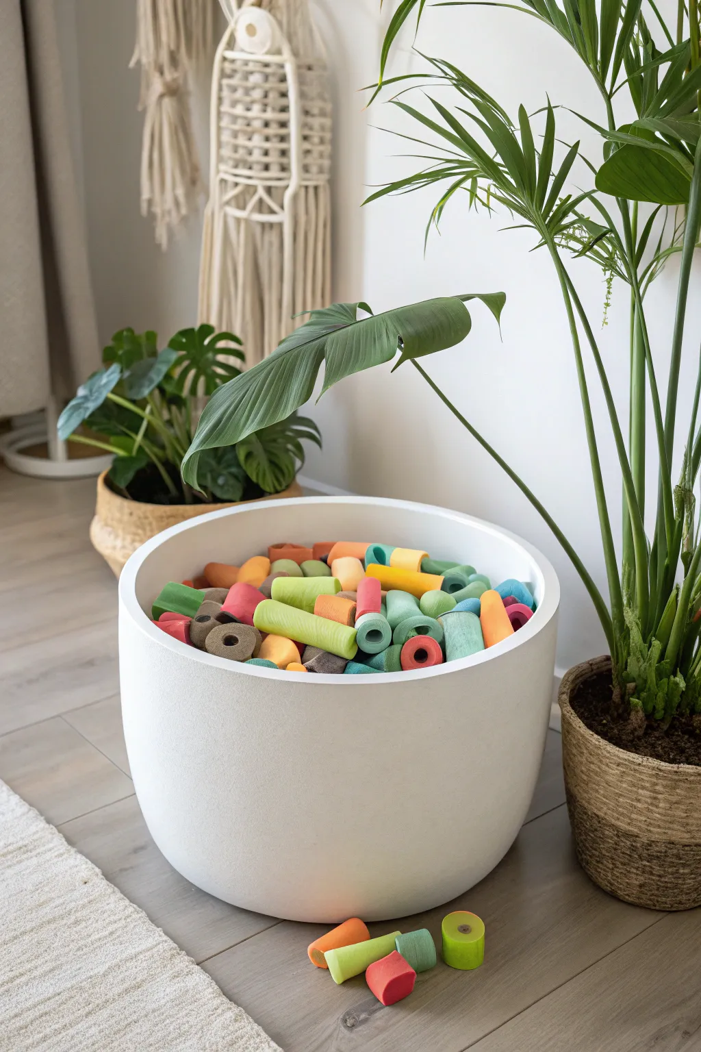 Transform your garden with a splash of color and creativity: pool noodles for planter innovation!