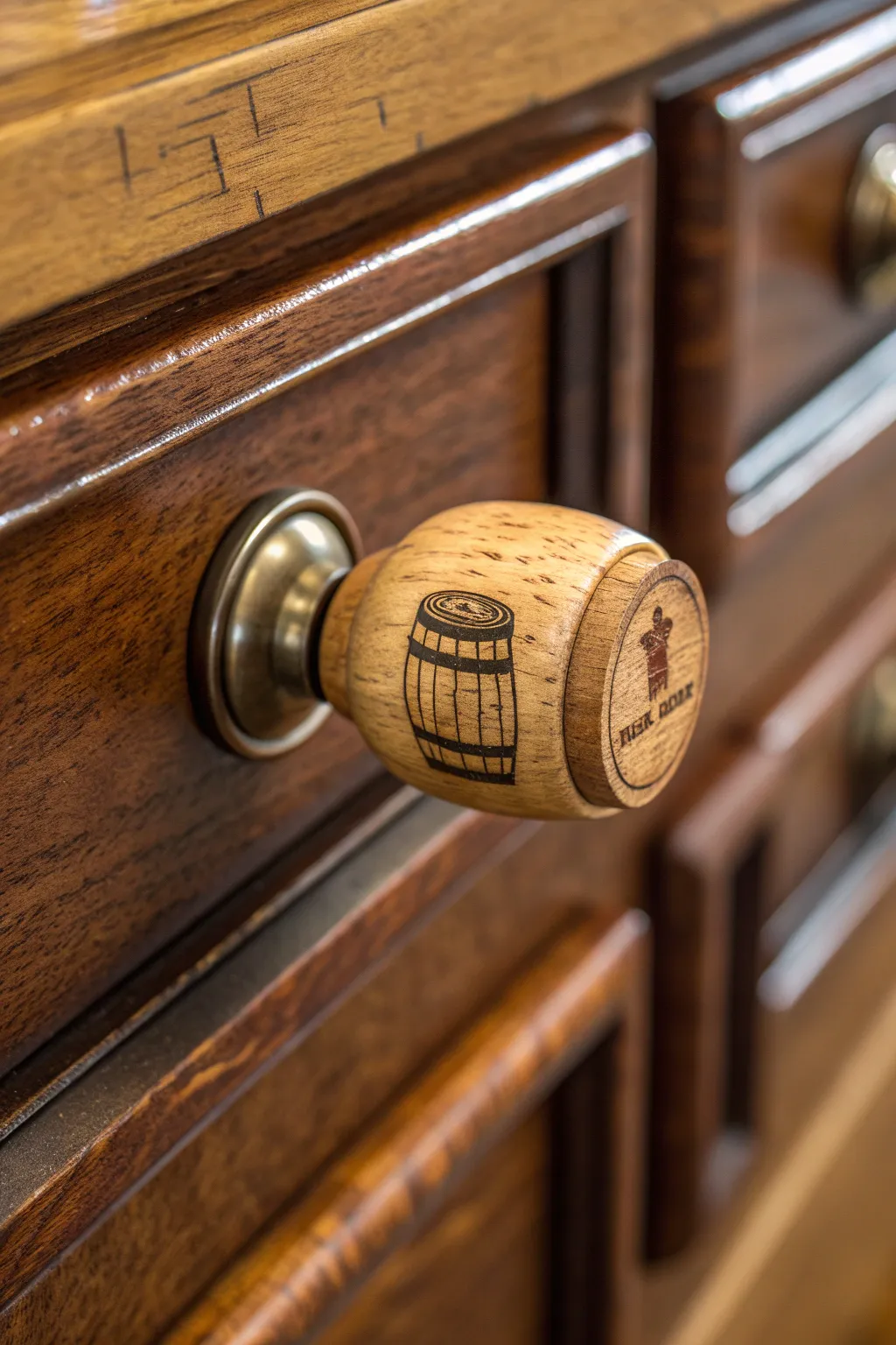 Transform your furniture with handcrafted whiskey cork drawer pulls—where craftsmanship meets creativity.