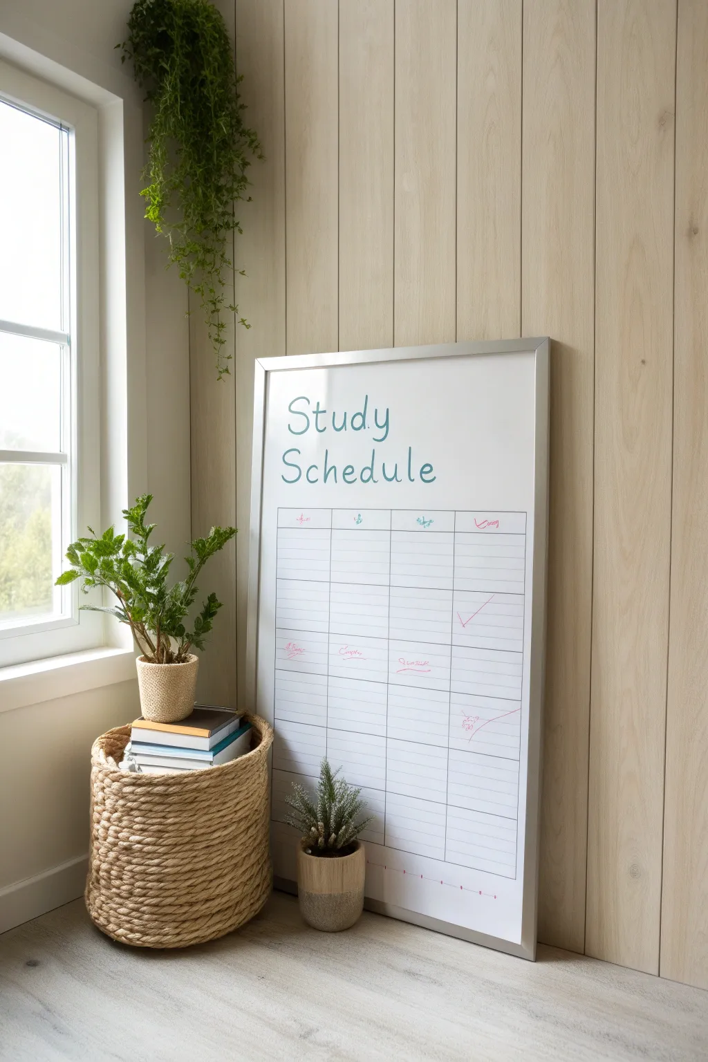 Stay on track with style: Organize your study schedule with minimalist elegance.