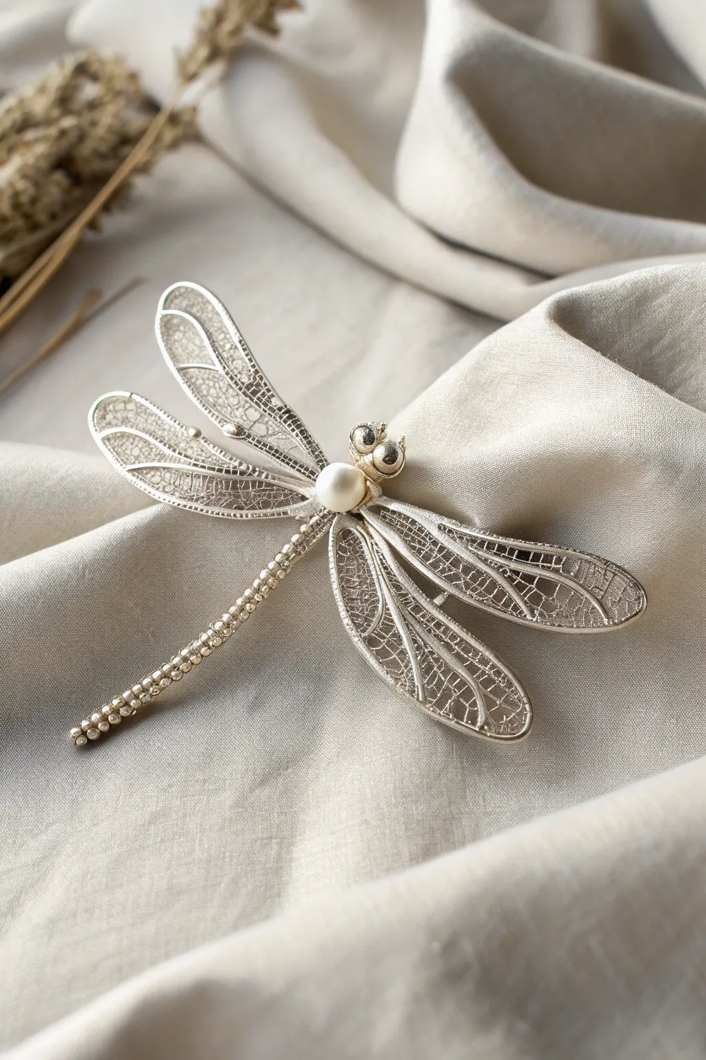 Embrace elegance with this handcrafted dragonfly brooch, where minimalist design meets bohemian flair.