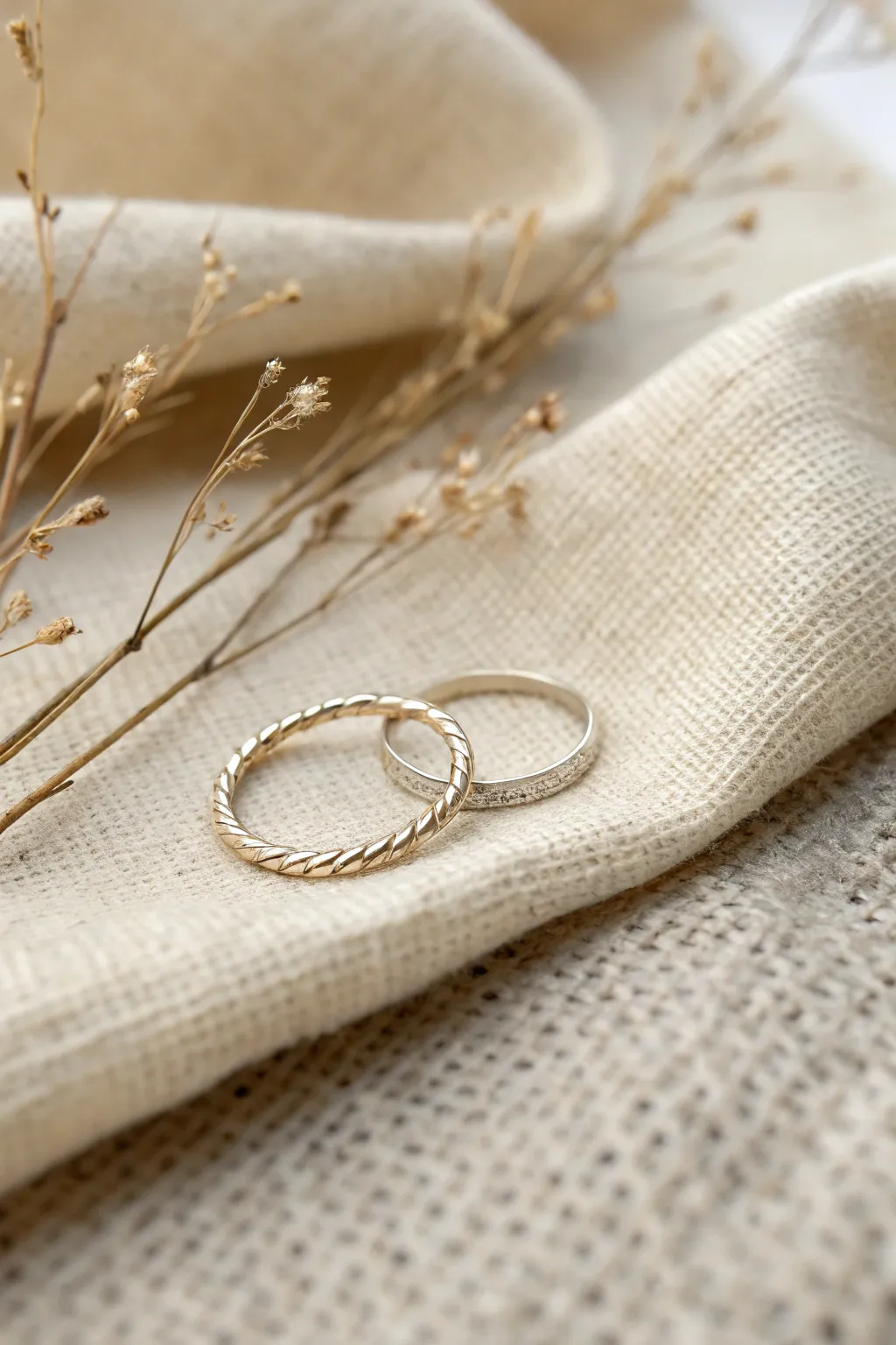 Discover the timeless charm of a textured hammered ring, where simplicity meets artistry.
