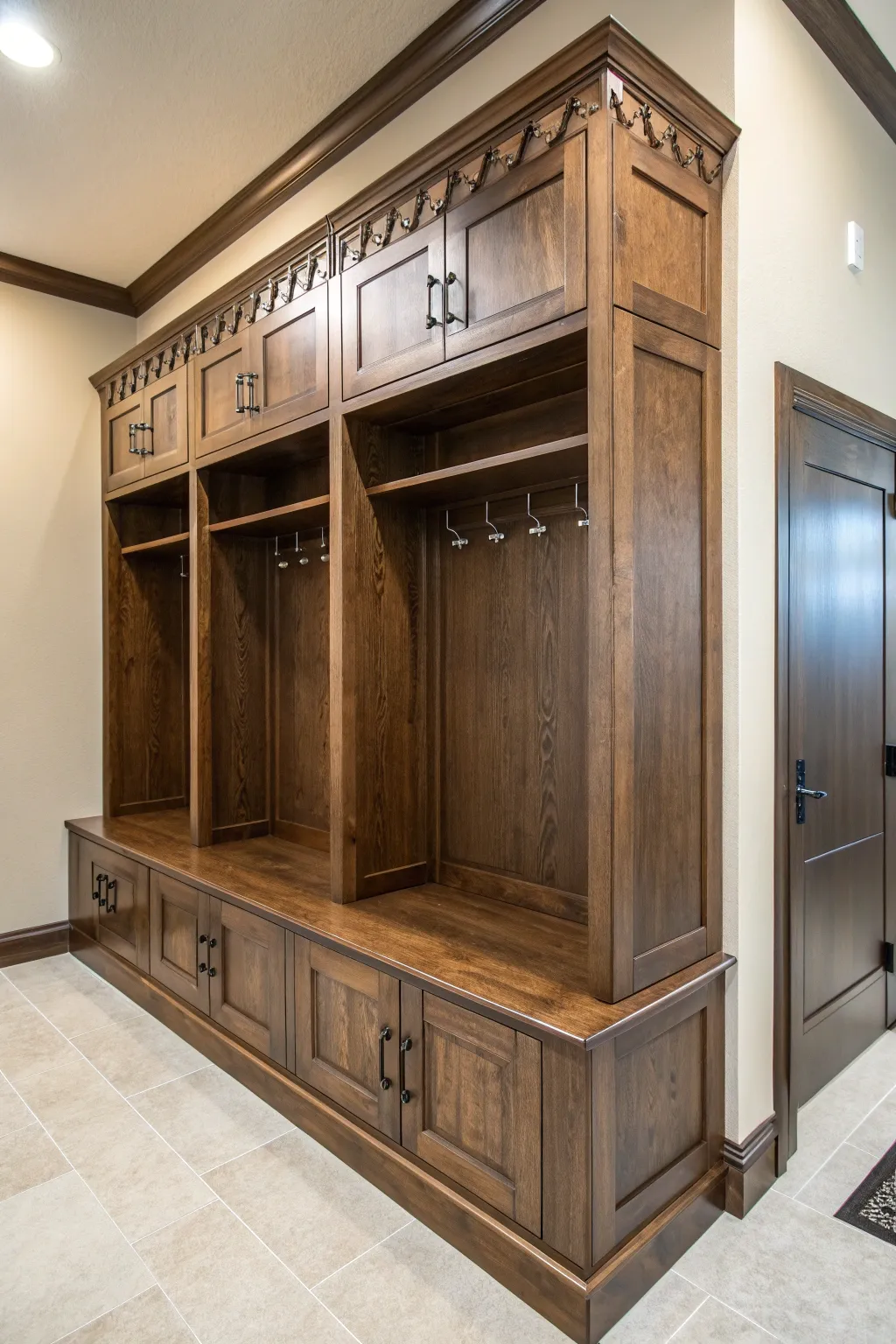 Elevate your entryway with this stunning freestanding mudroom locker—where craftsmanship meets functionality.