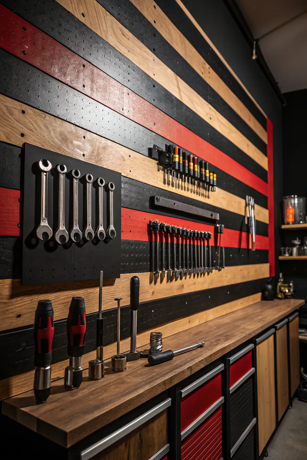 Magnetic Mastery: Elevate your woodworking space with sleek tool storage solutions that blend function with craftsmanship.