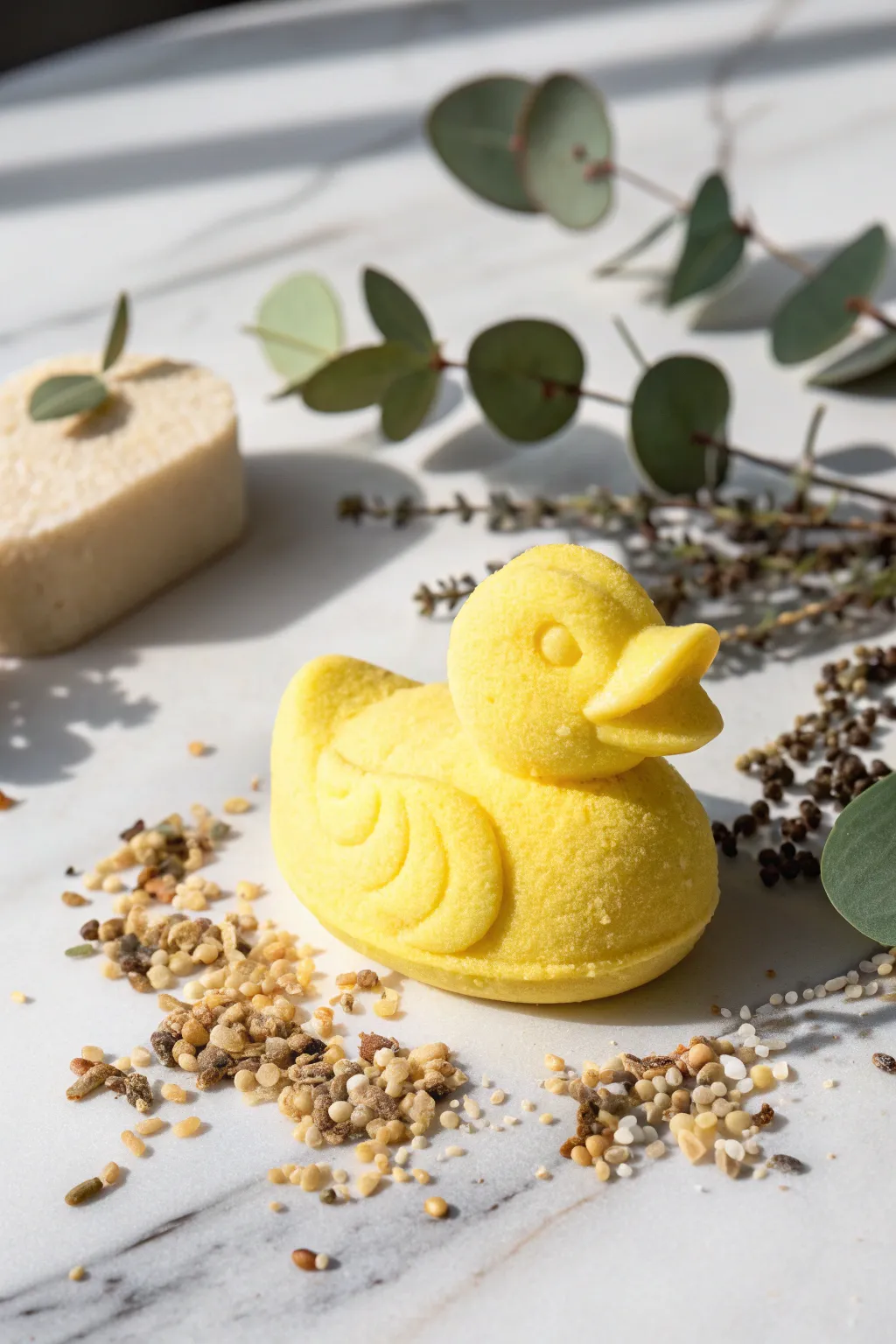 Transform bath time into a sunny escape with these charming yellow duck bath bombs! 🛁✨