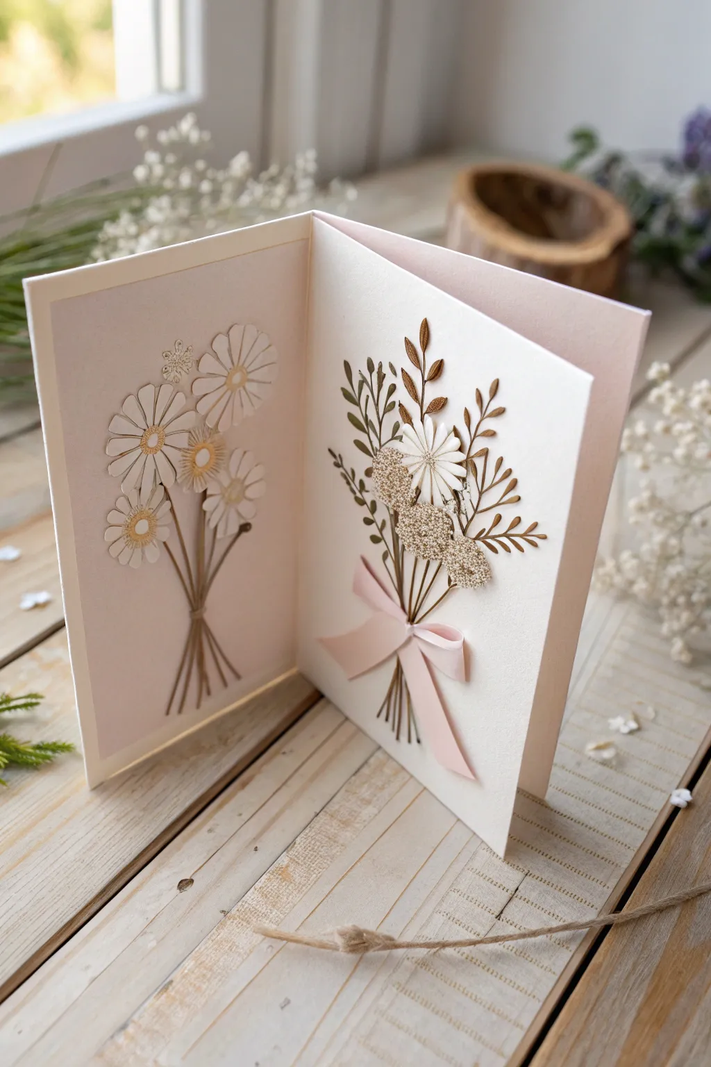 Surprise and delight with a handcrafted pop-up card – where simplicity meets artistic flair.