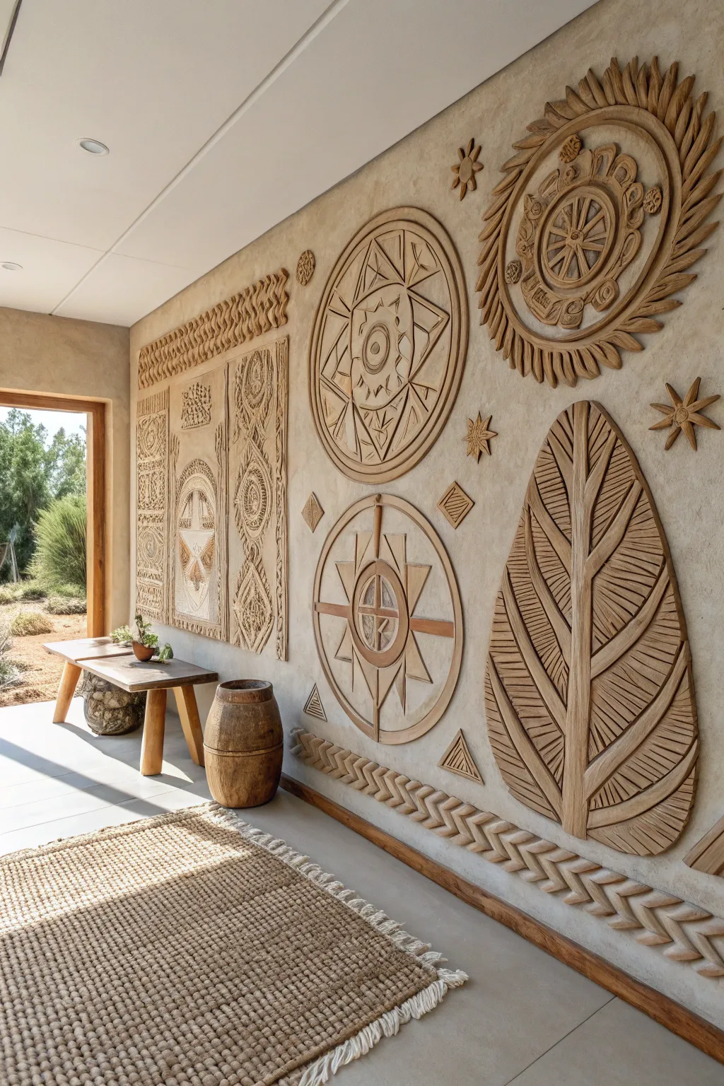 Embrace your roots with a stunning 3D clay mural that tells your cultural story.