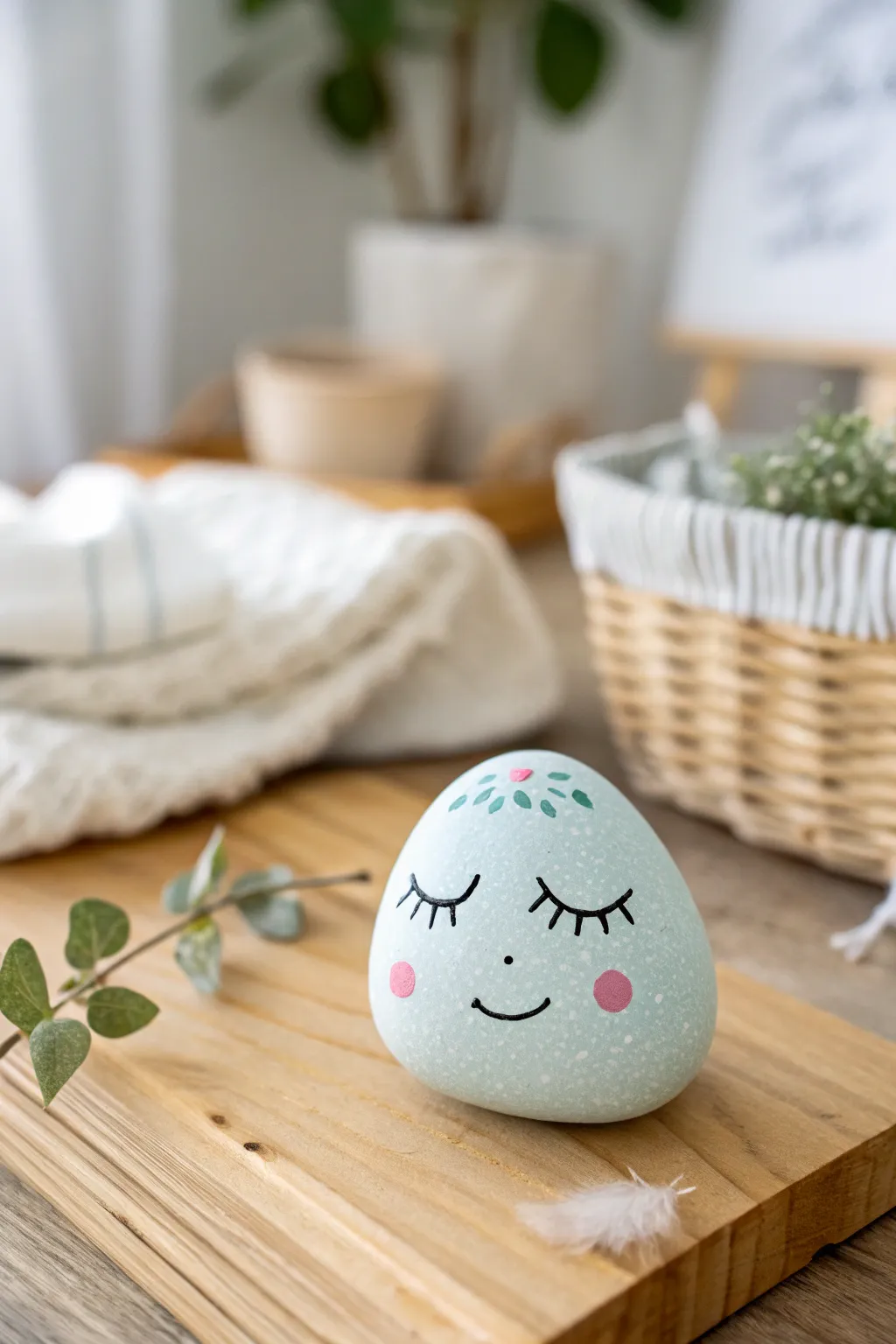 Meet your new garden guardian: a charming painted rock friend, blending simplicity with personality.