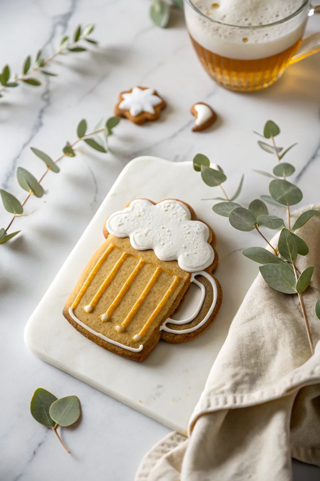 Cheers to 50 years! Celebrate with handcrafted beer mug cookies that blend fun and artistry.