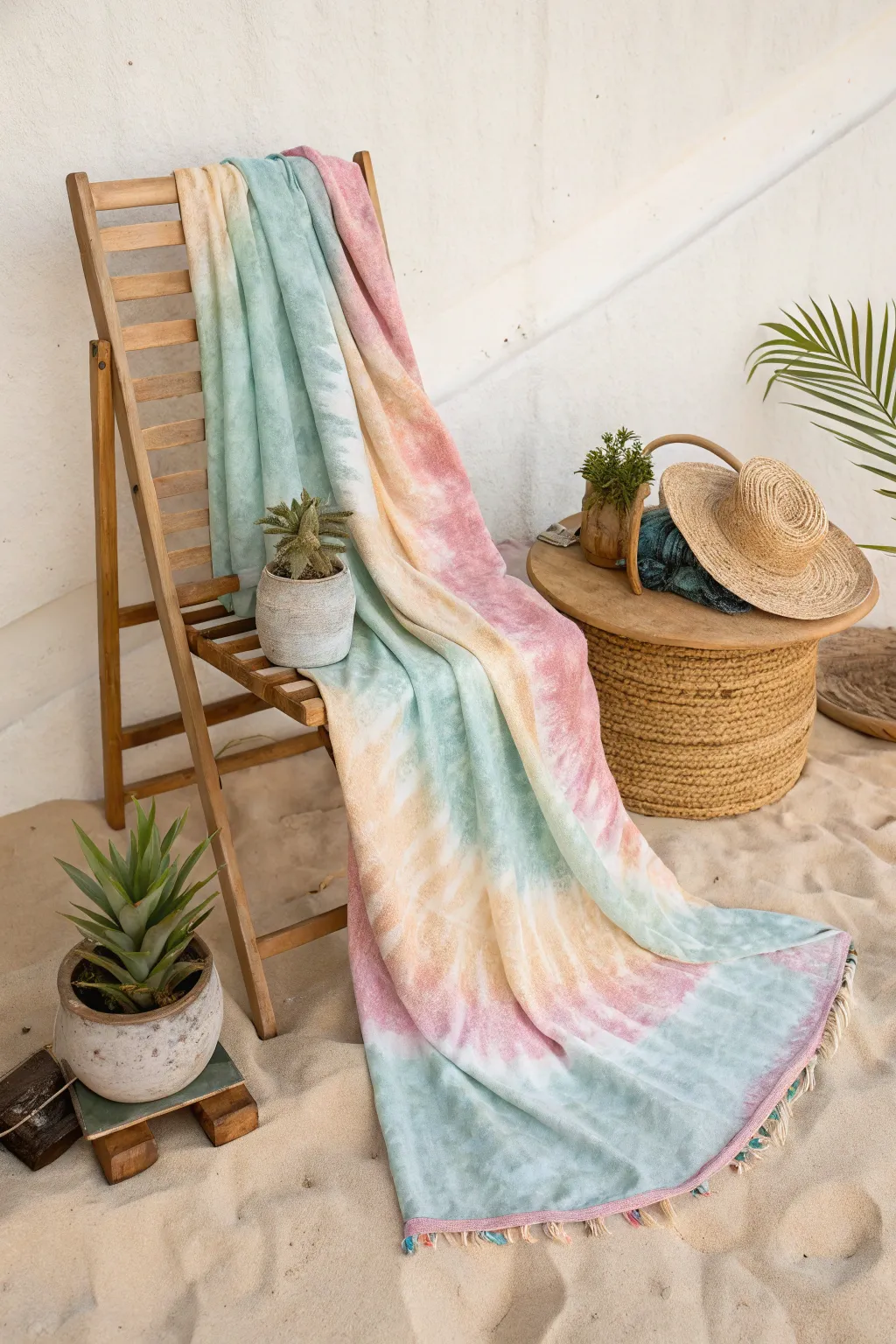 Embrace summer vibes with a DIY tie-dye beach blanket—where creativity meets cozy craftsmanship.