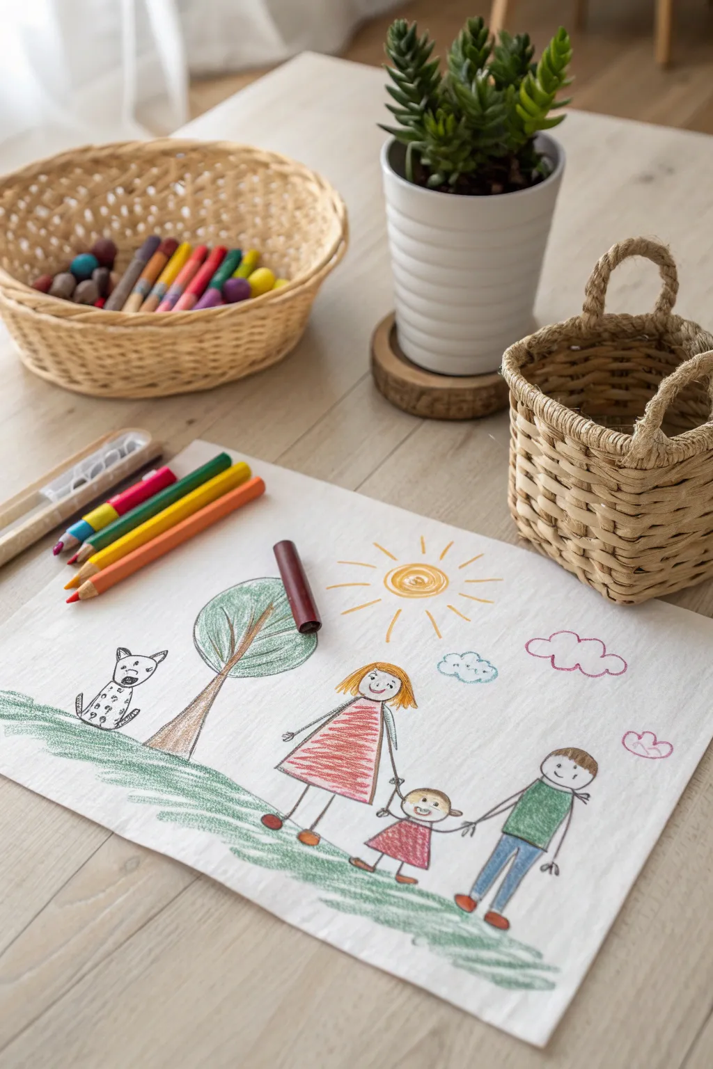 Celebrate your unique family with heartfelt drawings that tell your story.