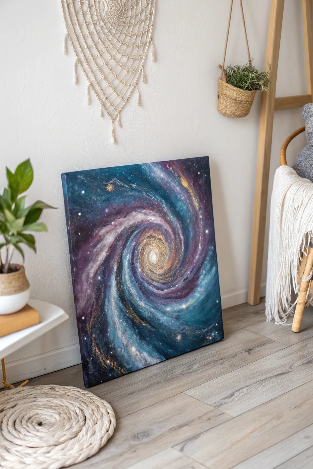 Dive into the cosmic wonder of a Galactic Swirl, bringing a touch of the universe’s magic into your minimalist space.