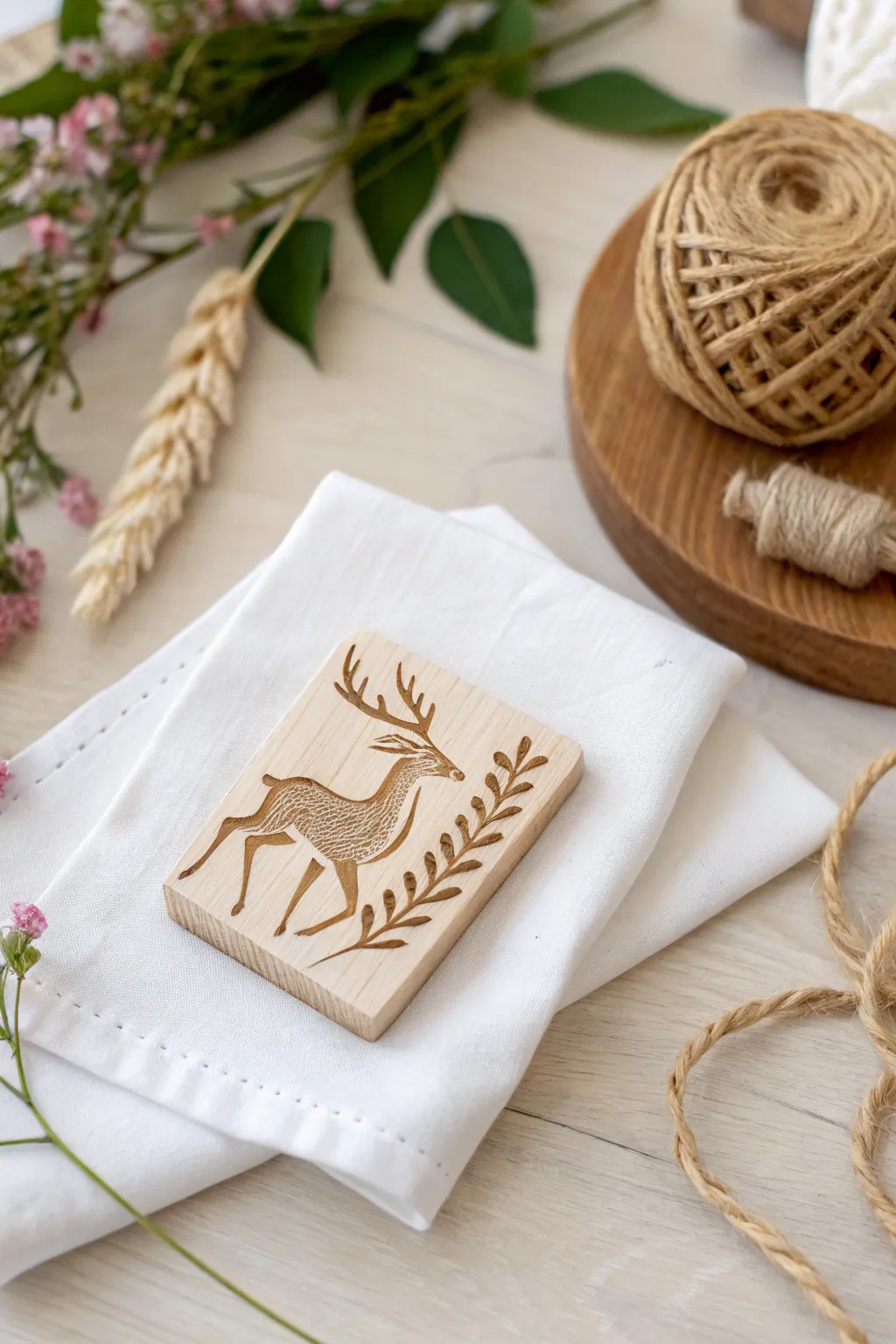 Transform your textiles with the art of animal stamping. Embrace simplicity and nature.