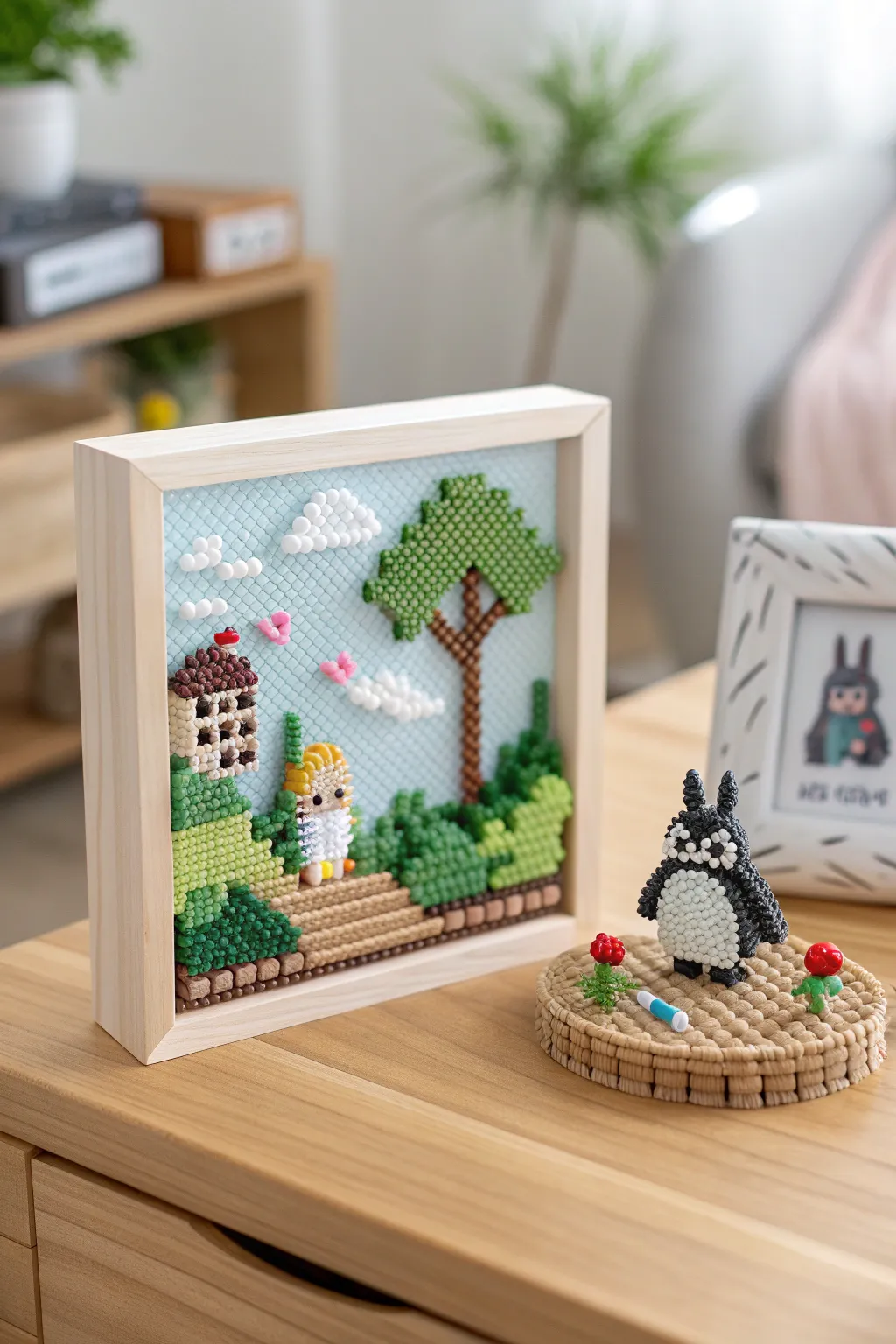Craft your favorite anime worlds with a touch of Scandinavian elegance and boho charm. 🎨✨ #AnimeCrafts #MinimalistArt