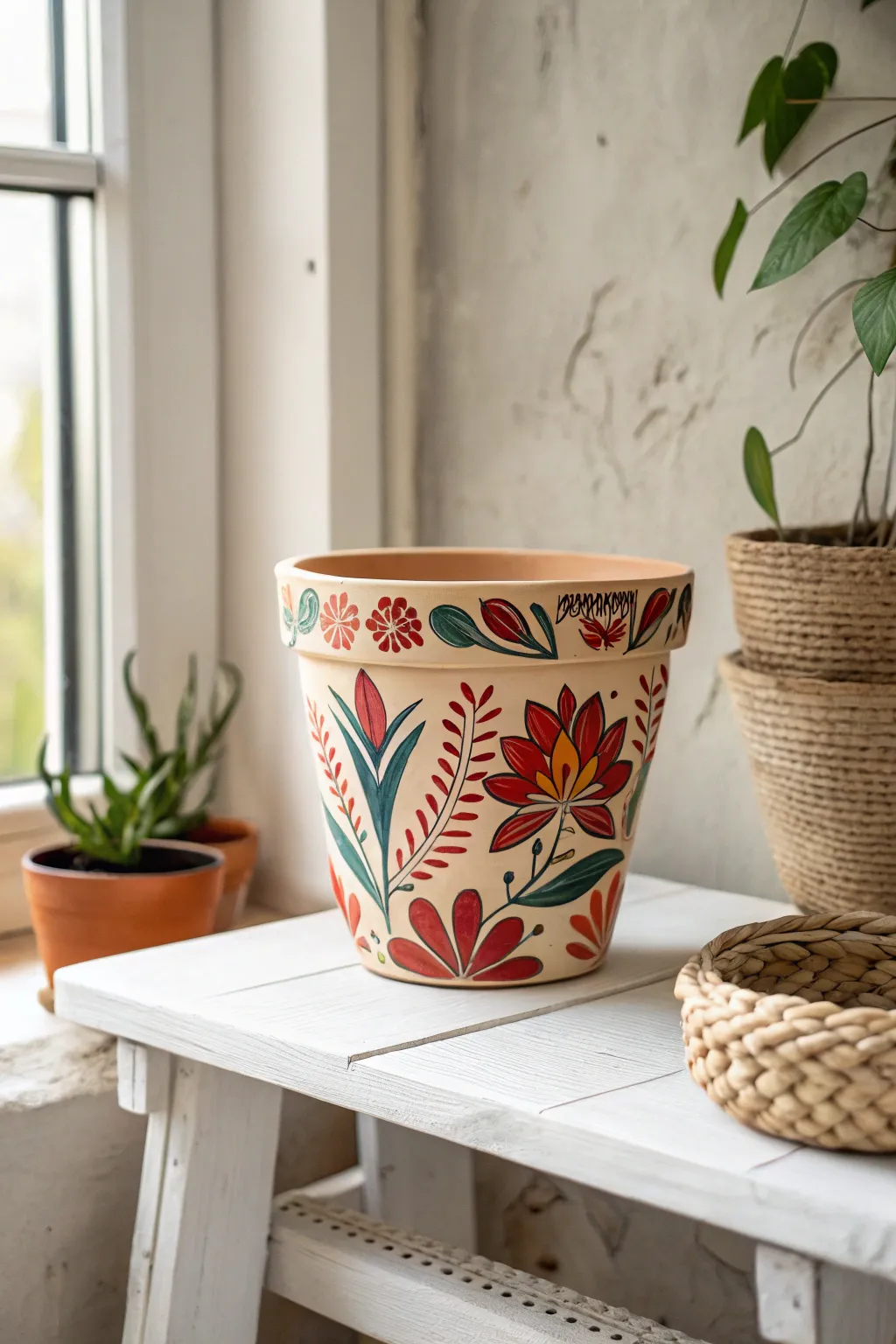 Elevate your plant decor with a touch of artistry. 🌿✨ #ScandiBohoVibes