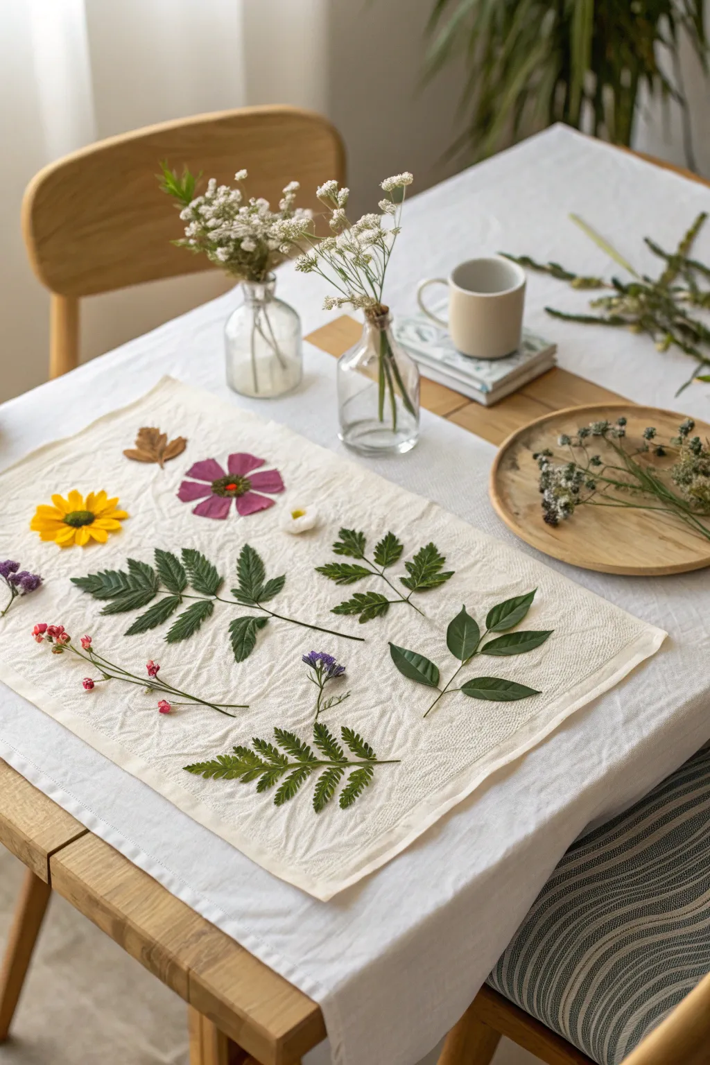Celebrate creativity with nature's palette: a stunning nature collage that brings the outdoors in.