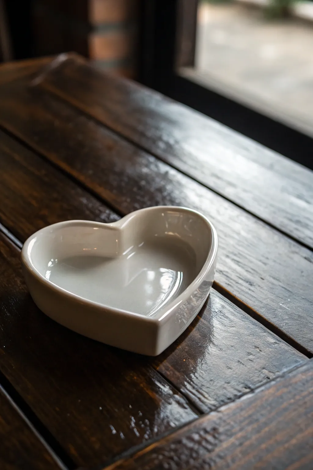 Add a touch of romance to your space with this elegant heart-shaped ashtray.