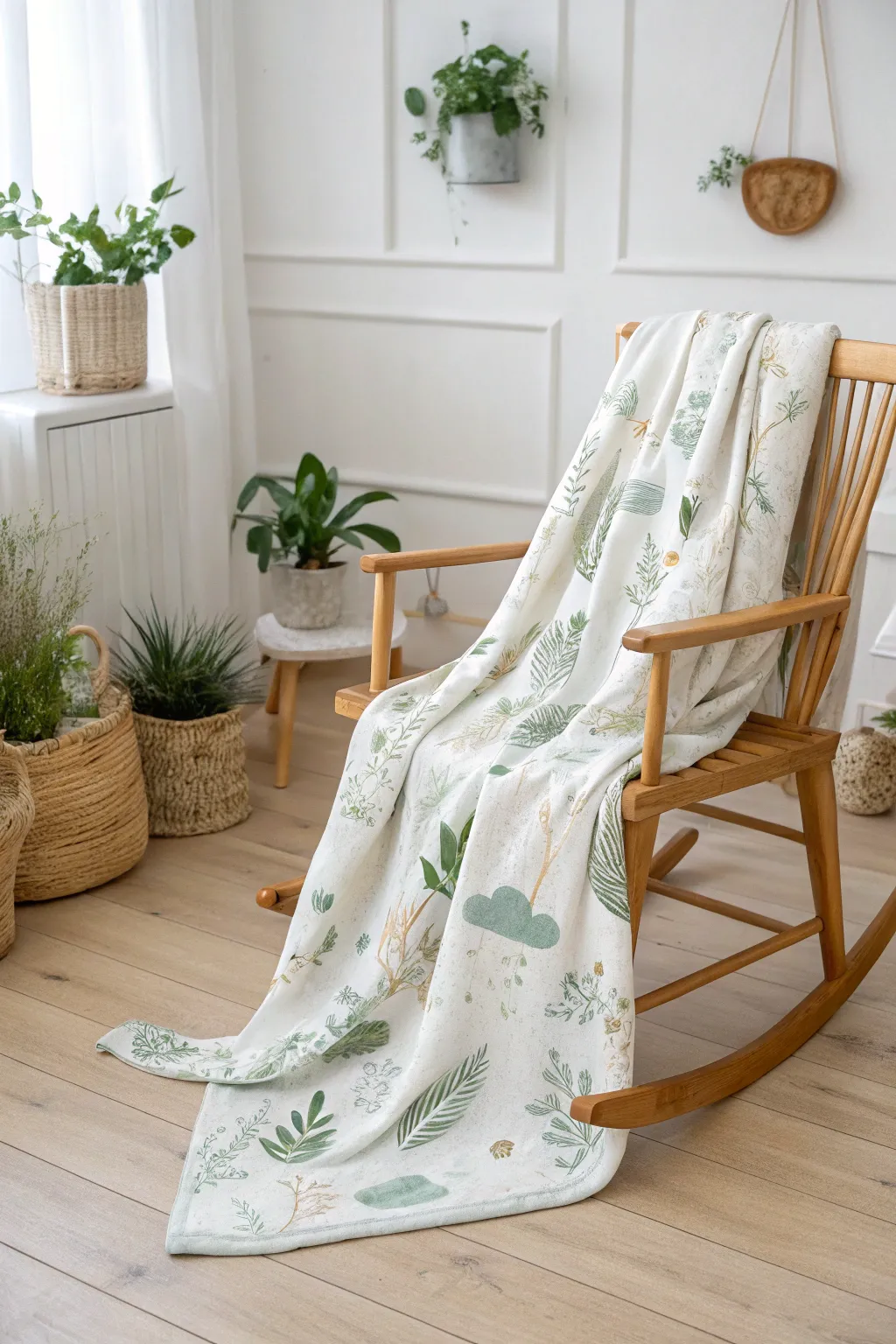 Embrace serenity with nature-inspired baby blanket designs.