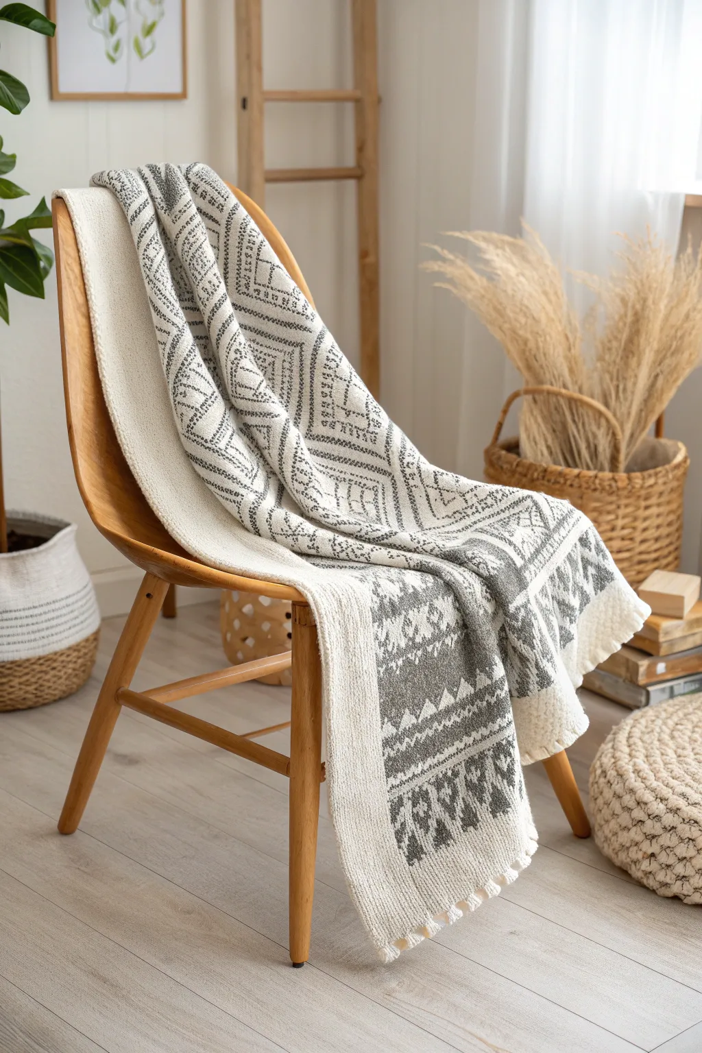 Wrap your little one in timeless elegance with this monochrome modern masterpiece.