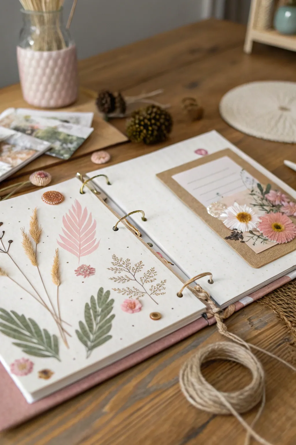 Craft your memories with a touch of elegance—perfect for a bachelorette party scrapbook that harmonizes with your color theme.