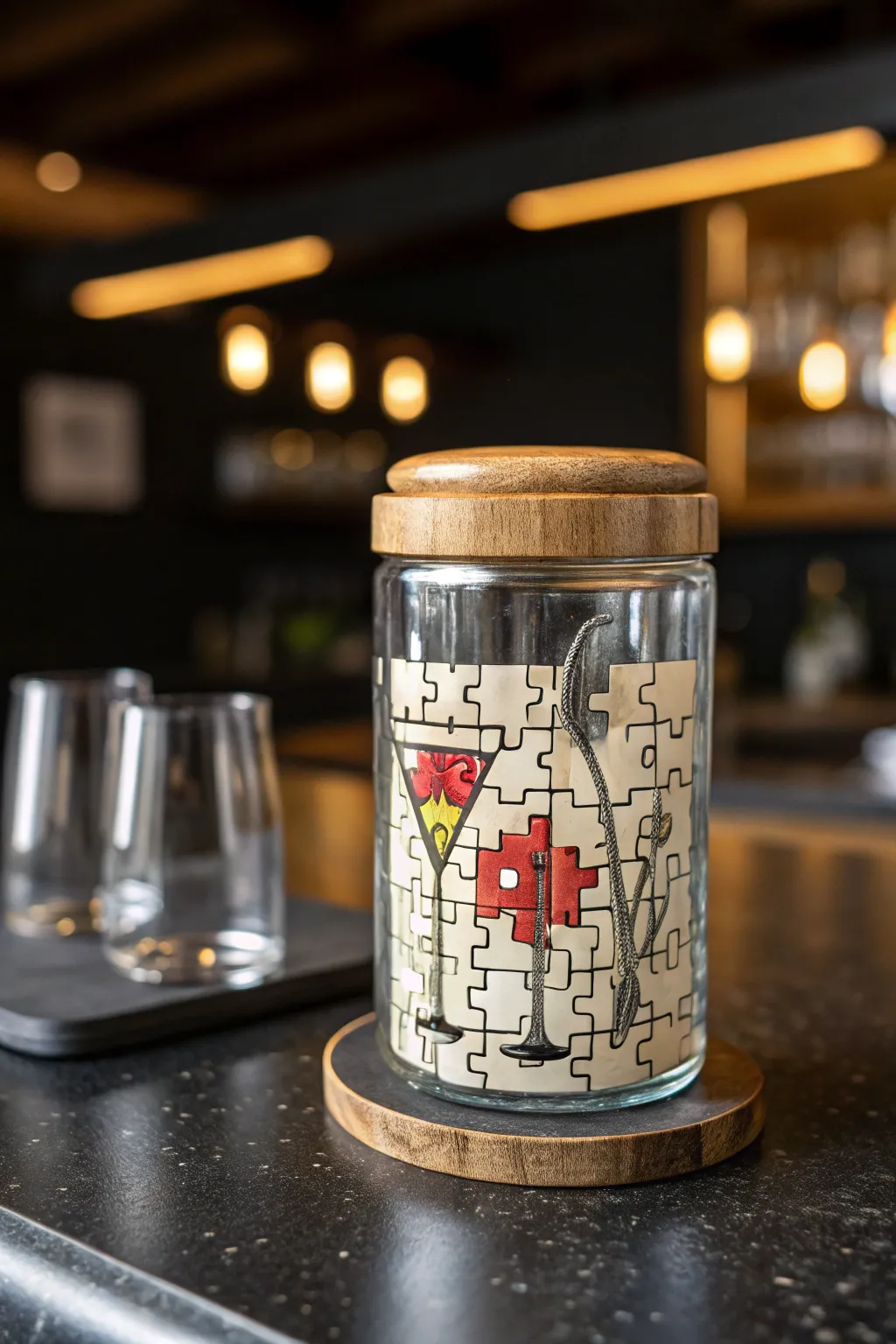 Unlock the art of mixology with a surprise puzzle in a jar. Elevate your bar experience!